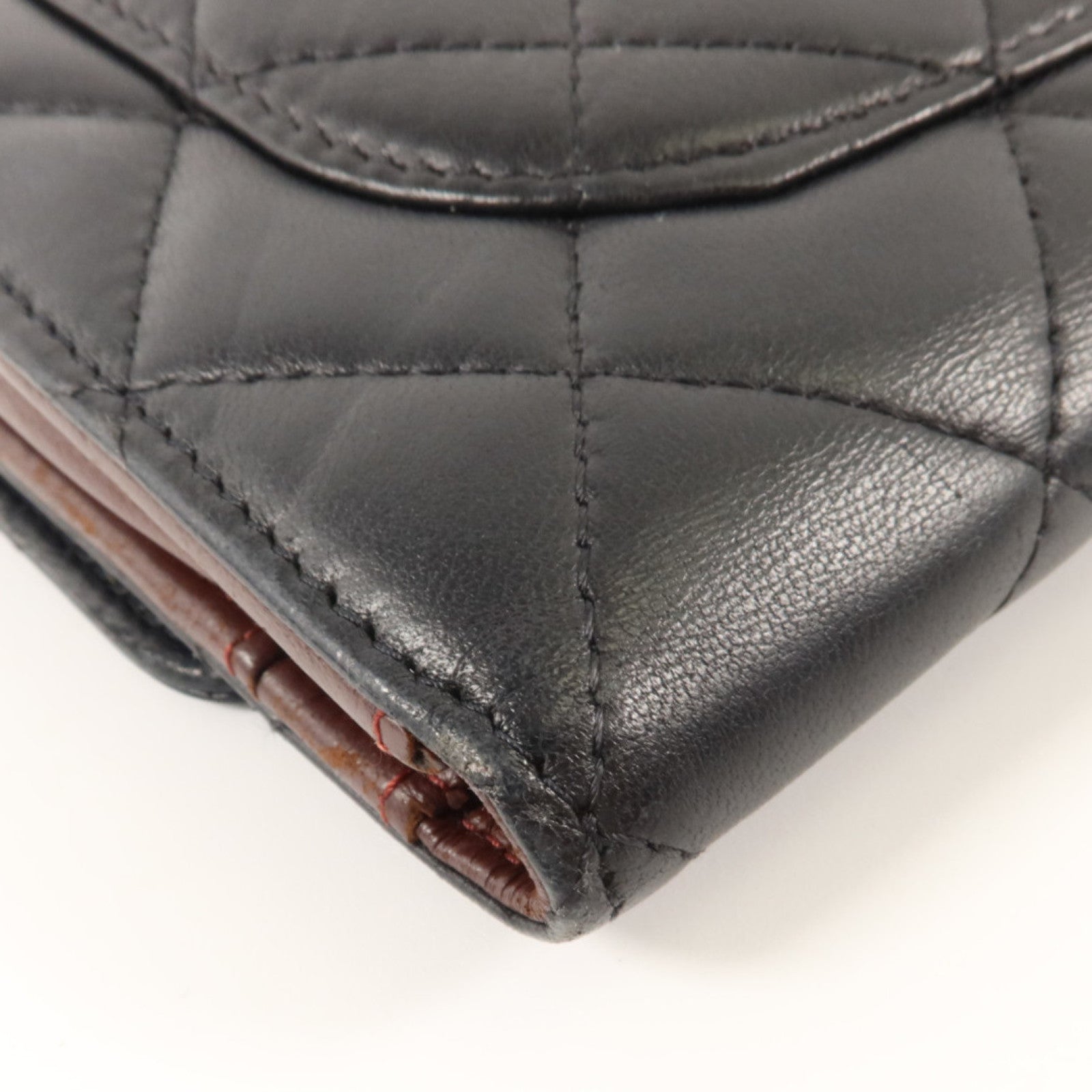 CHANEL 羊皮皮革Classic Long Flap Wallet銀扣長錢包