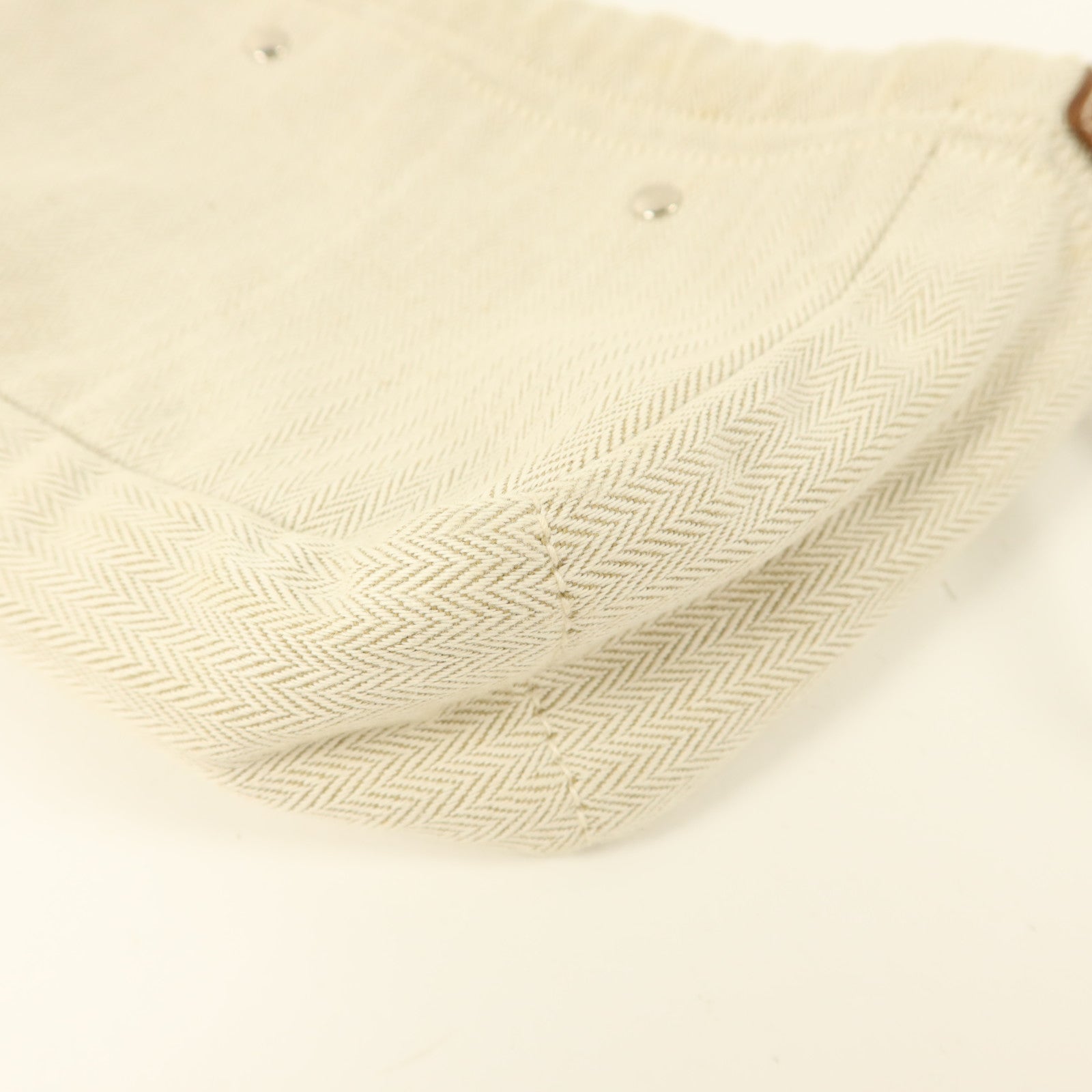 HERMES 帆布/Barenia皮革Fourbi 20 Pouch手拿包Naturel/Fauve