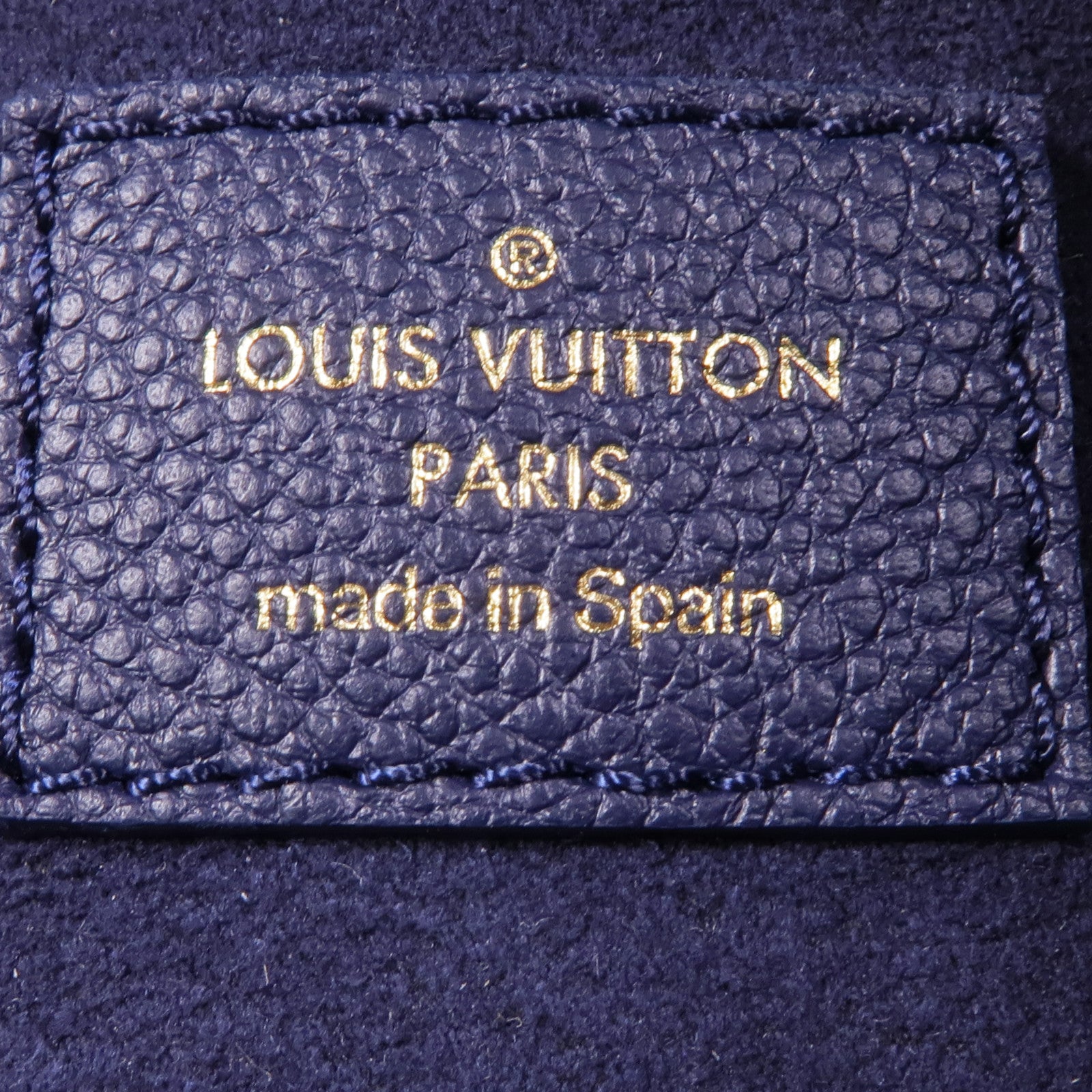 LOUIS VUITTON LV GHW Neverfull MM Tote Bag M47143 Navy
