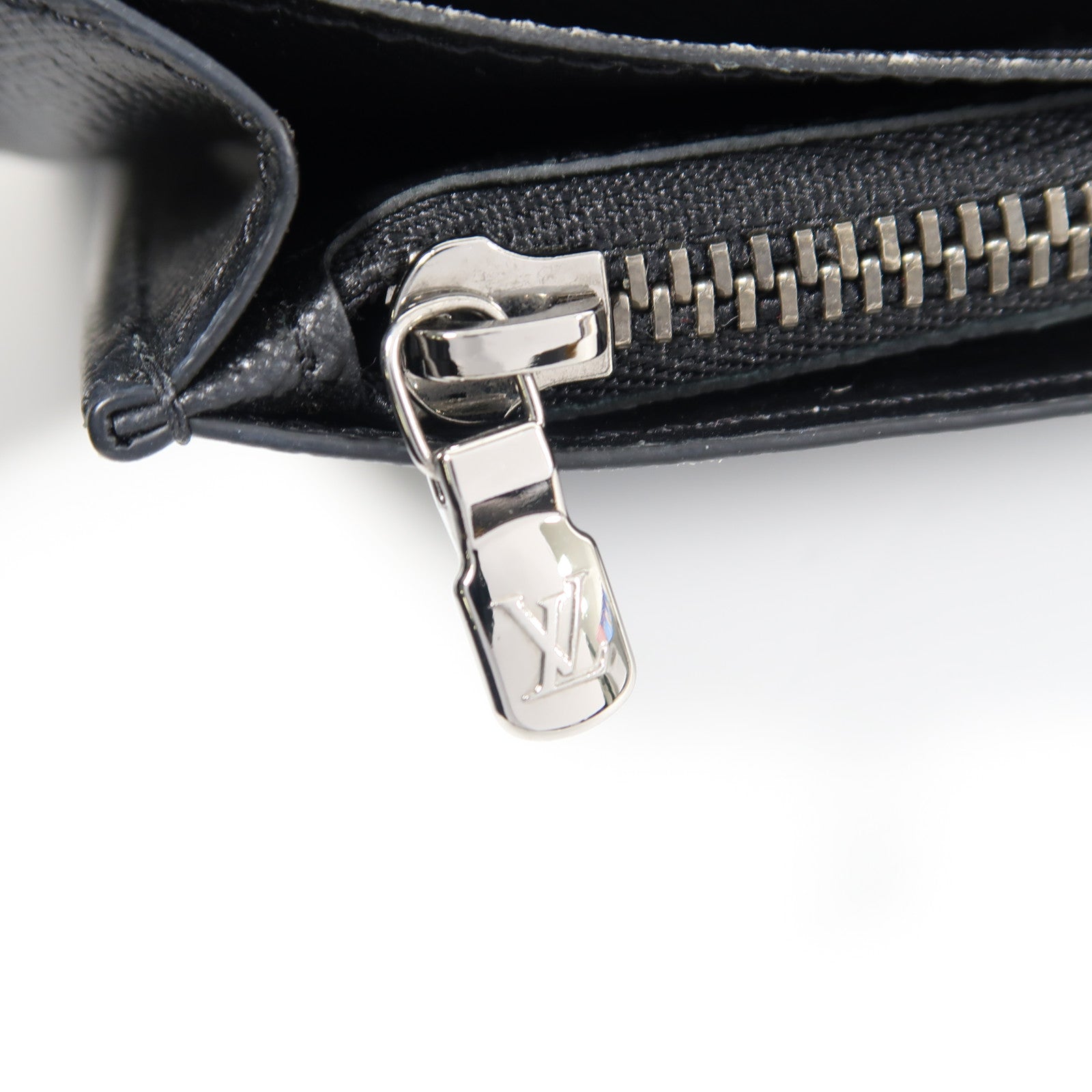 LOUIS VUITTON Monogram Eclipse Brazza Wallet銀扣長錢包黑色