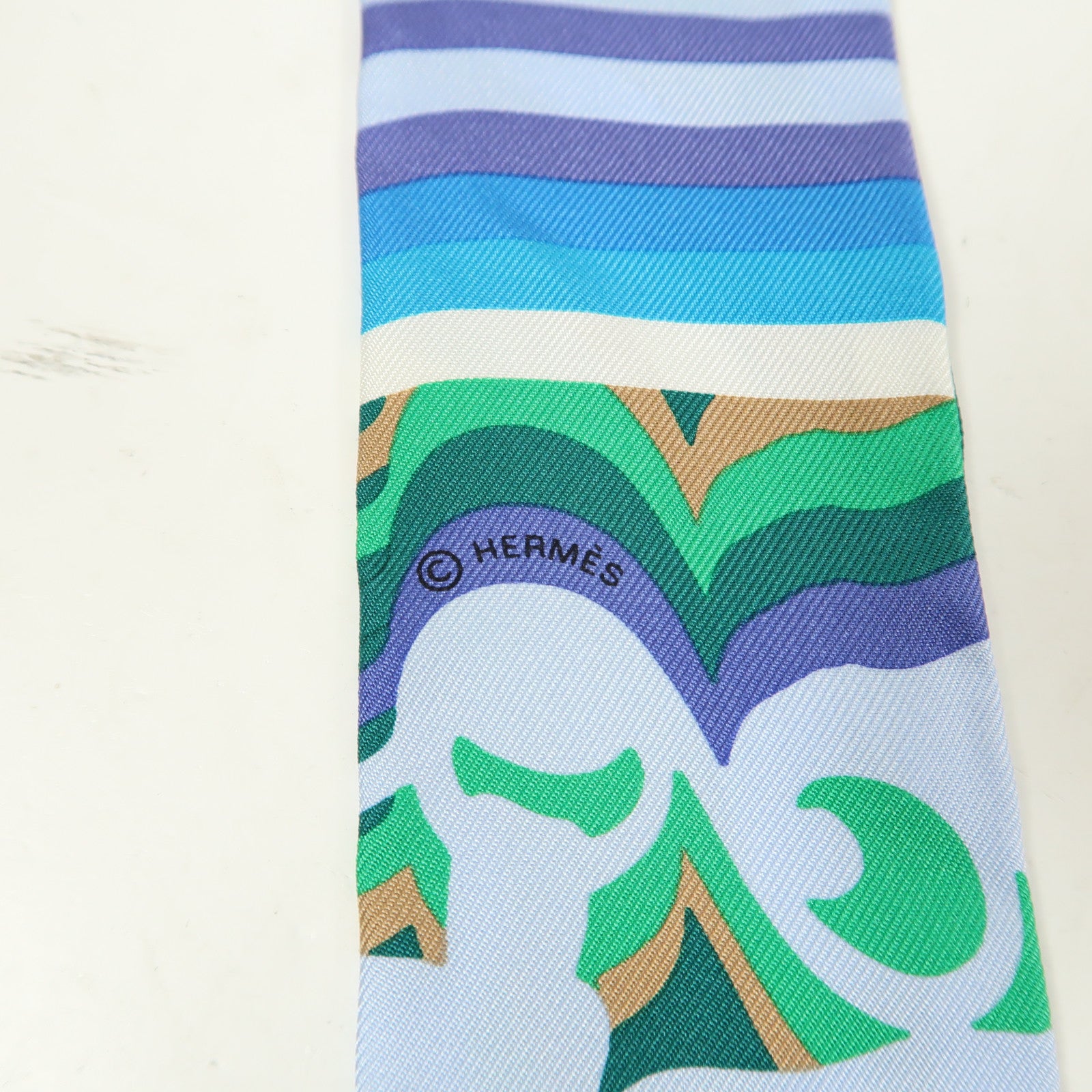 HERMES 絲質Twilly絲巾