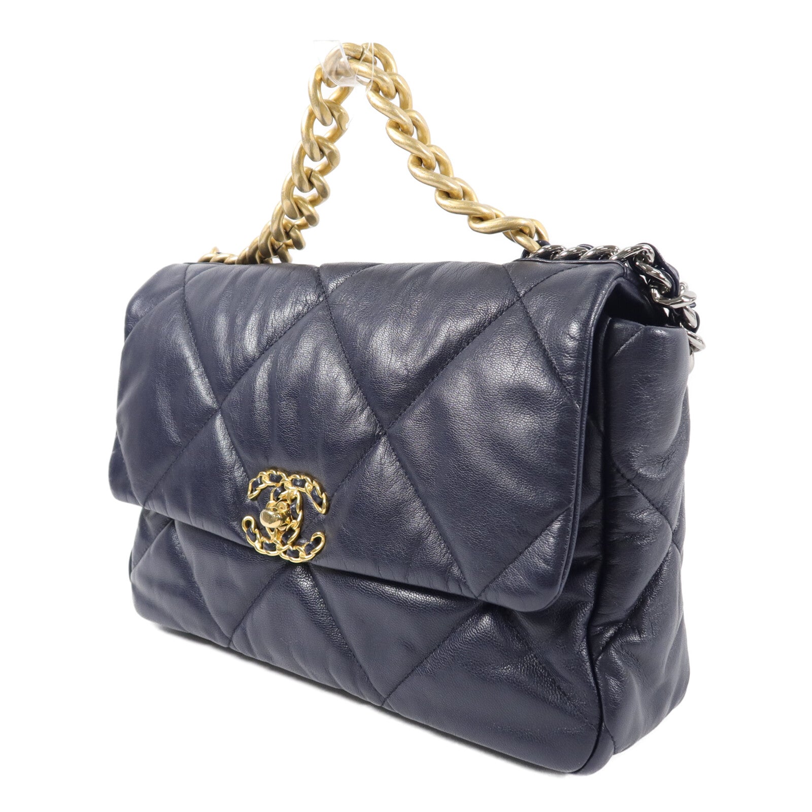 CHANEL 羊皮皮革Chanel 19 Medium手挽肩背兩用袋