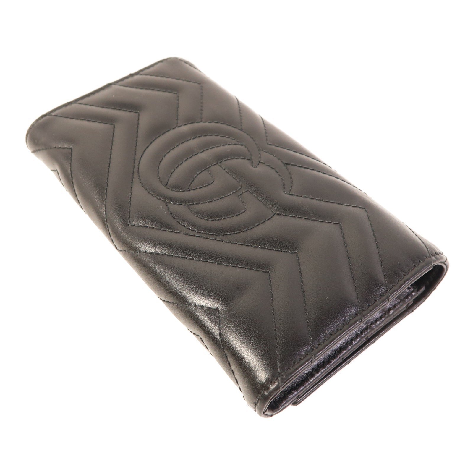 GUCCI 牛皮皮革Long Wallet金扣錢包