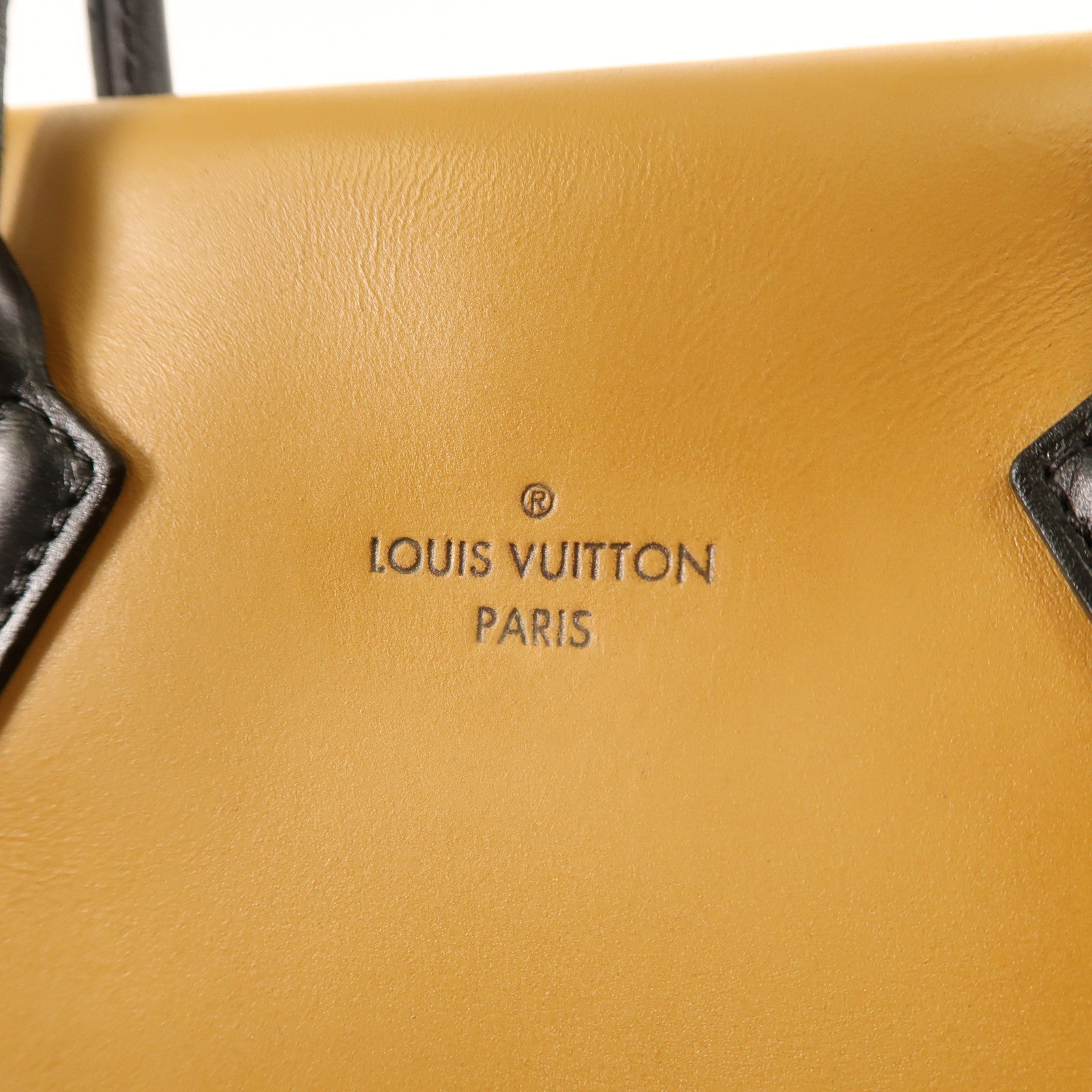LOUIS VUITTON LV GHW Tote W PM Hand Bag M40941 Calfskin Leather Monogram Yellow