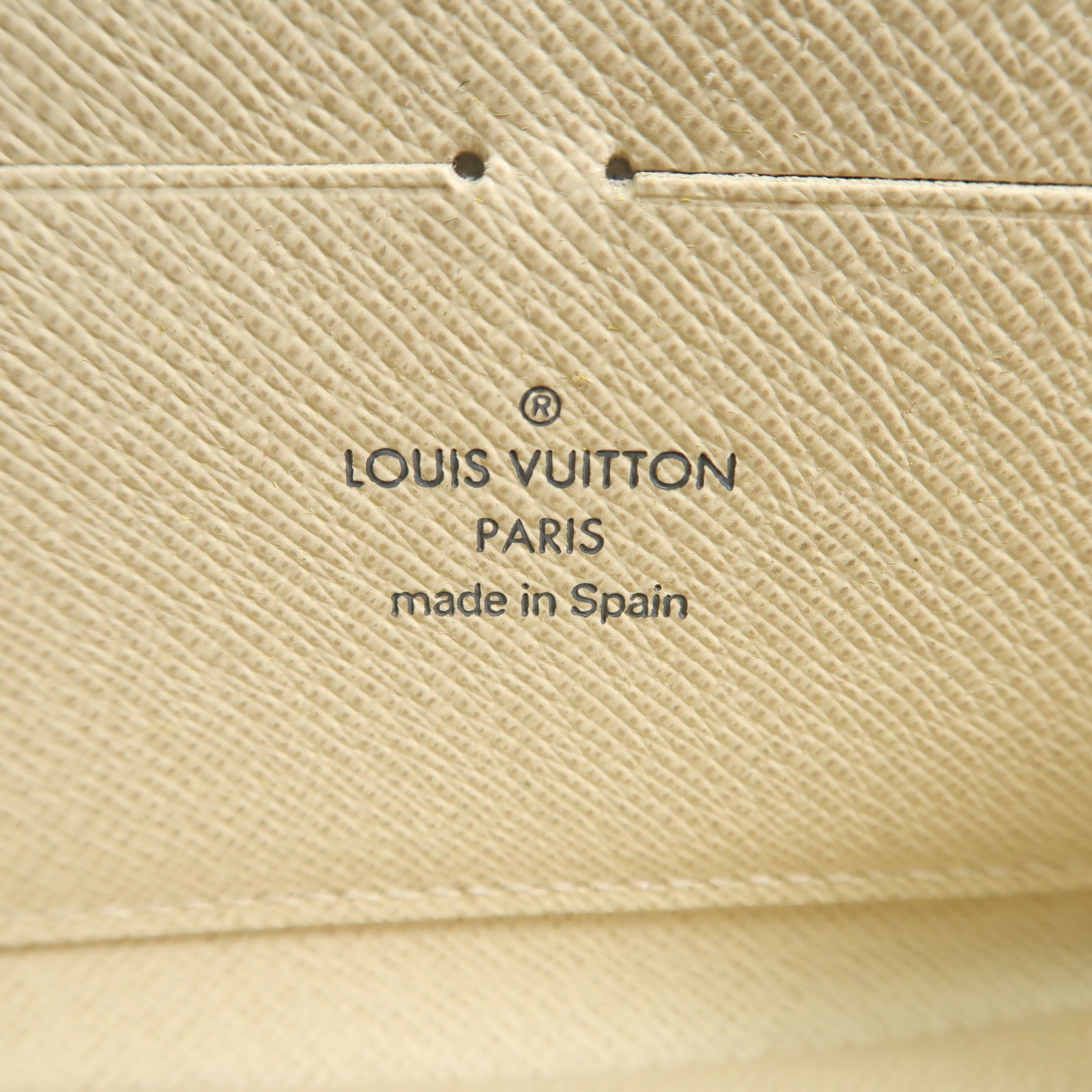 LOUIS VUITTON Damier Azur Zippy Wallet金扣長錢包