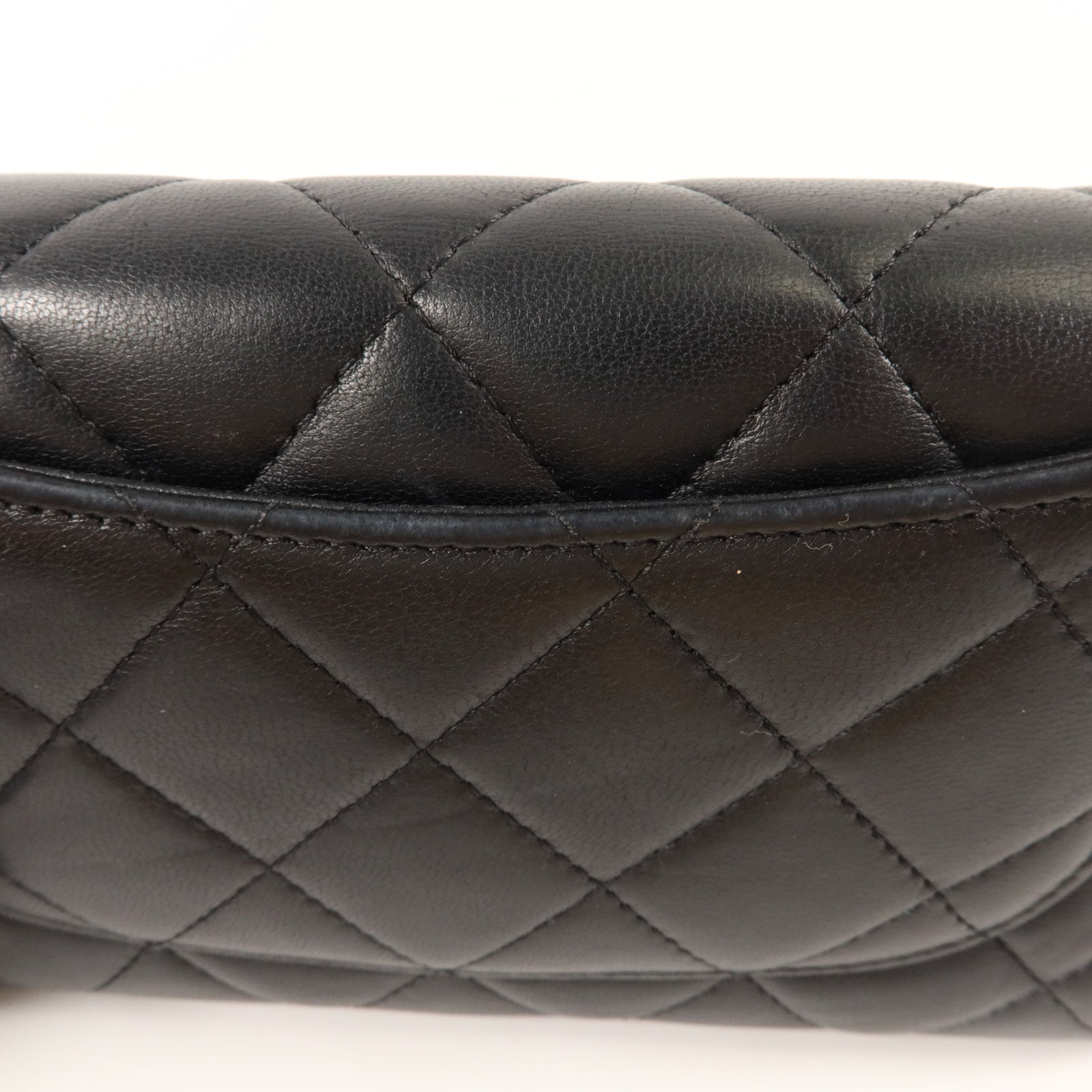 CHANEL 羊皮皮革Classic Long Flap Wallet銀扣長錢包