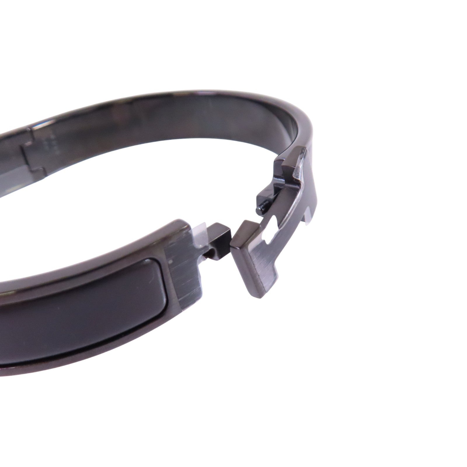 HERMES 金屬/琺瑯Clic HH So Black Bracelet手鐲