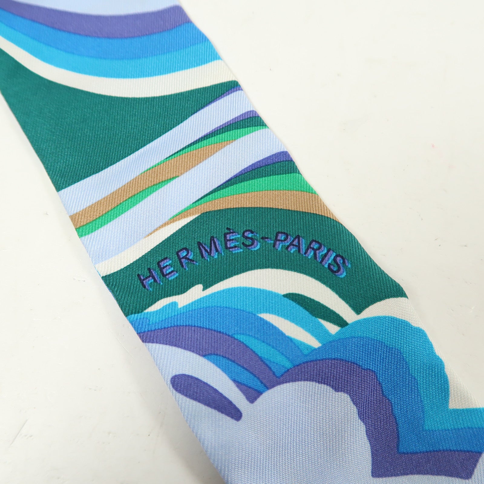 HERMES 絲質Twilly絲巾