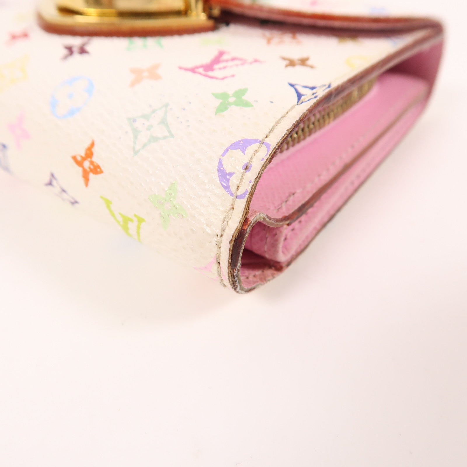LOUIS VUITTON Monogram Multicolore Portefeuille Koala Wallet金扣錢包白色