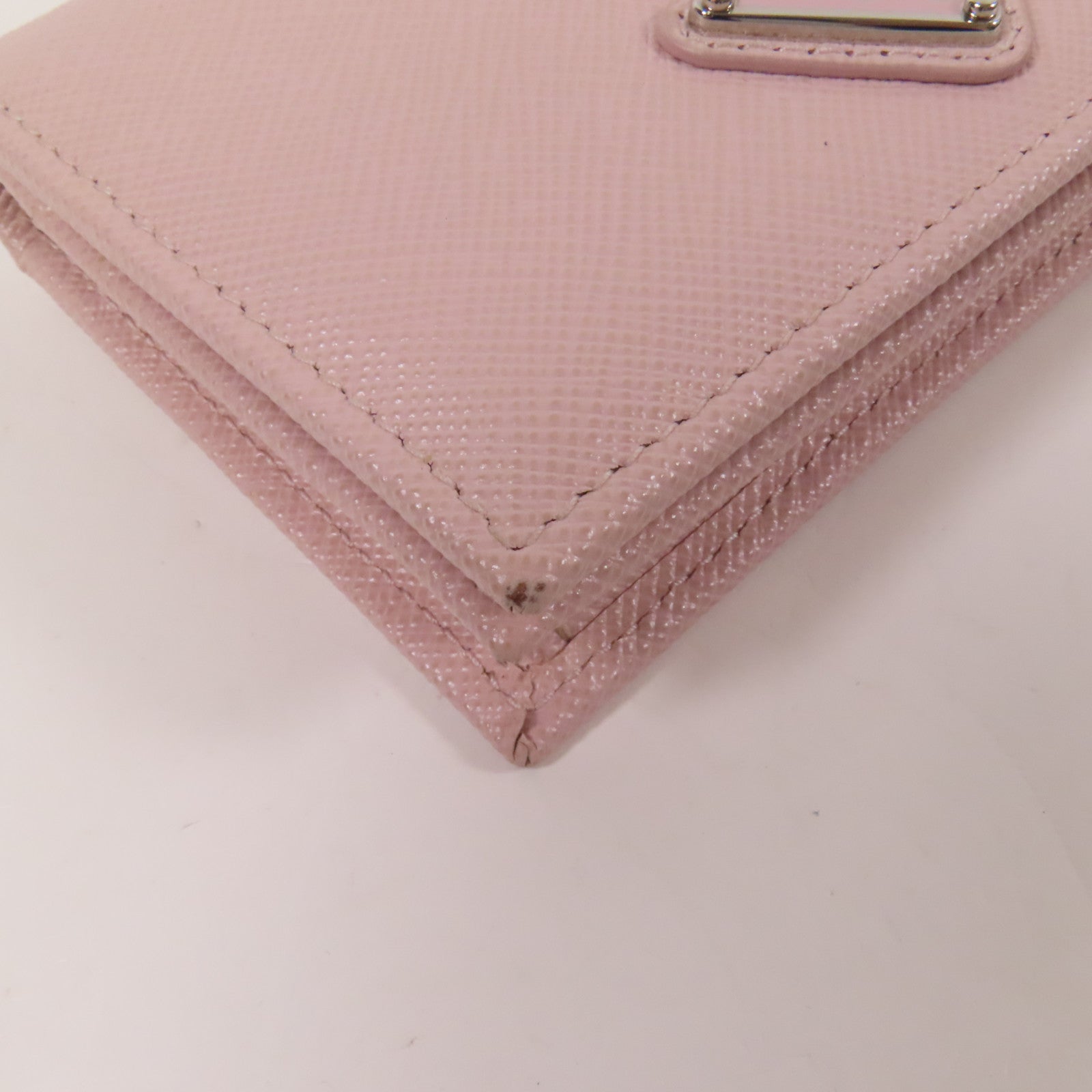 PRADA Saffiano皮革Wallet銀扣錢包