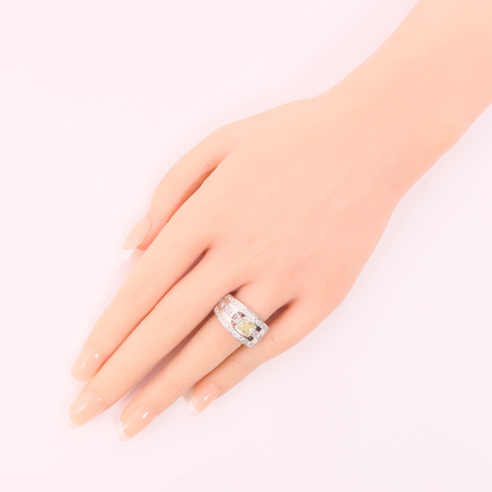 JEWELRY PT900鉑金Moissanite Ring戒指US#6.5