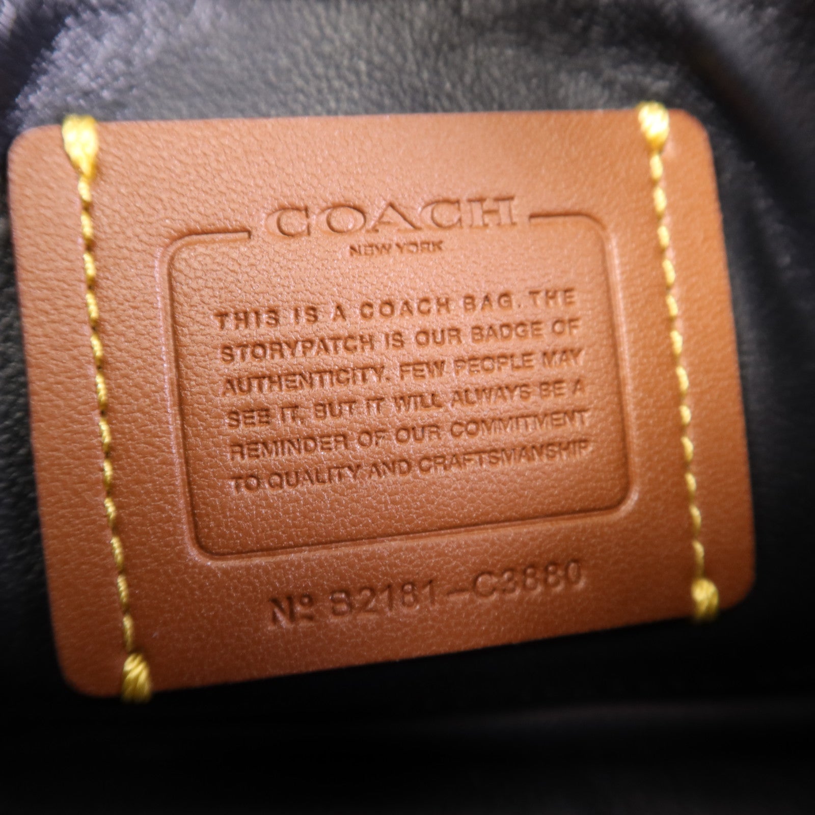 COACH 羊皮皮革Mini 2 Way Bag金扣手挽肩背兩用袋