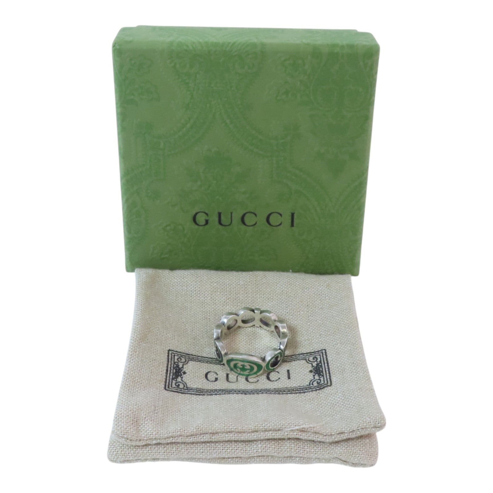 GUCCI 925純銀Silver Ring戒指US#8.5