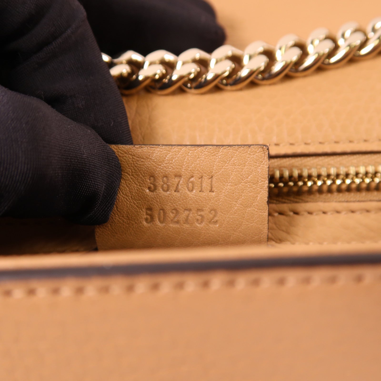 GUCCI 牛皮皮革Shoulder Bag金扣鏈帶肩背袋