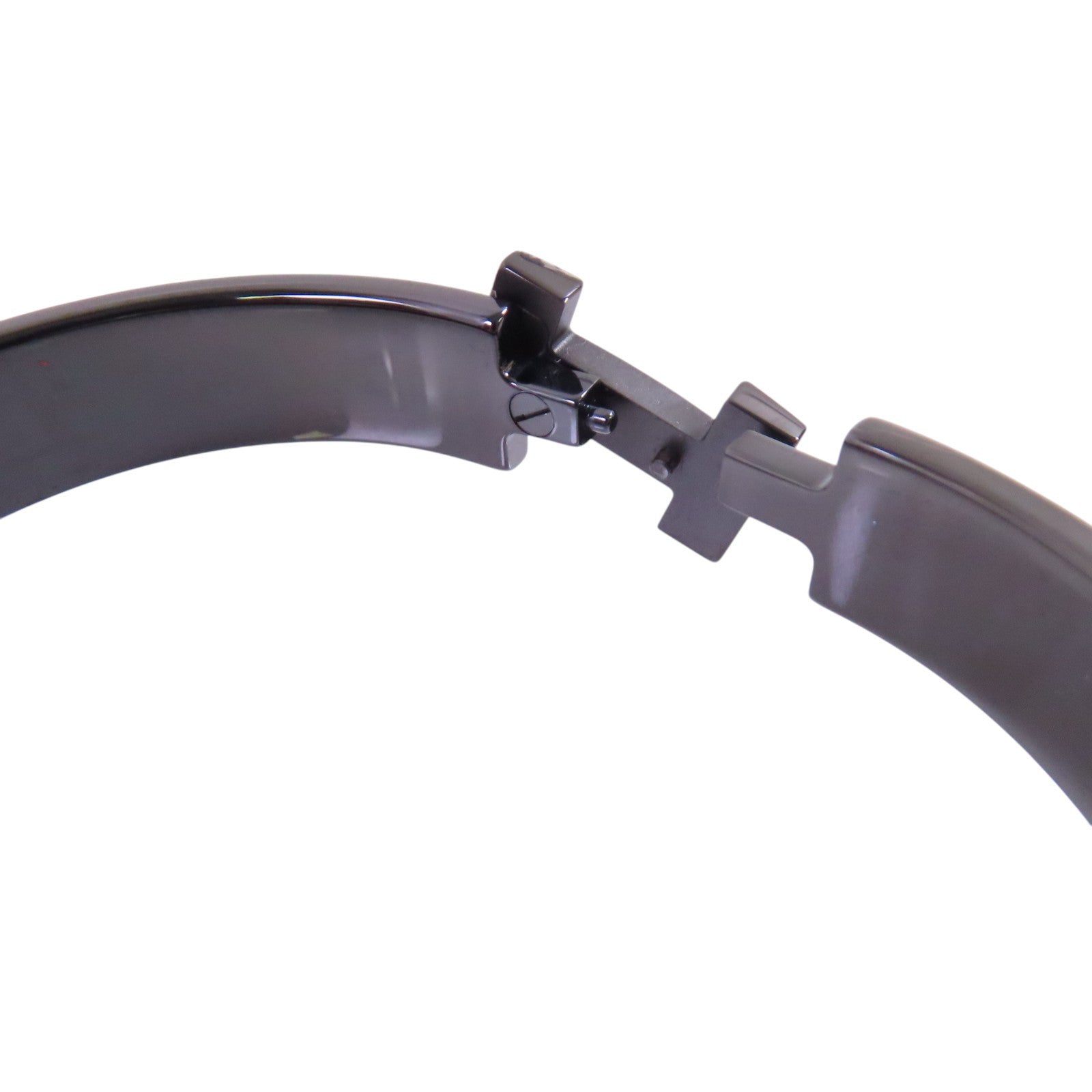 HERMES 金屬/琺瑯Clic HH So Black Bracelet手鐲