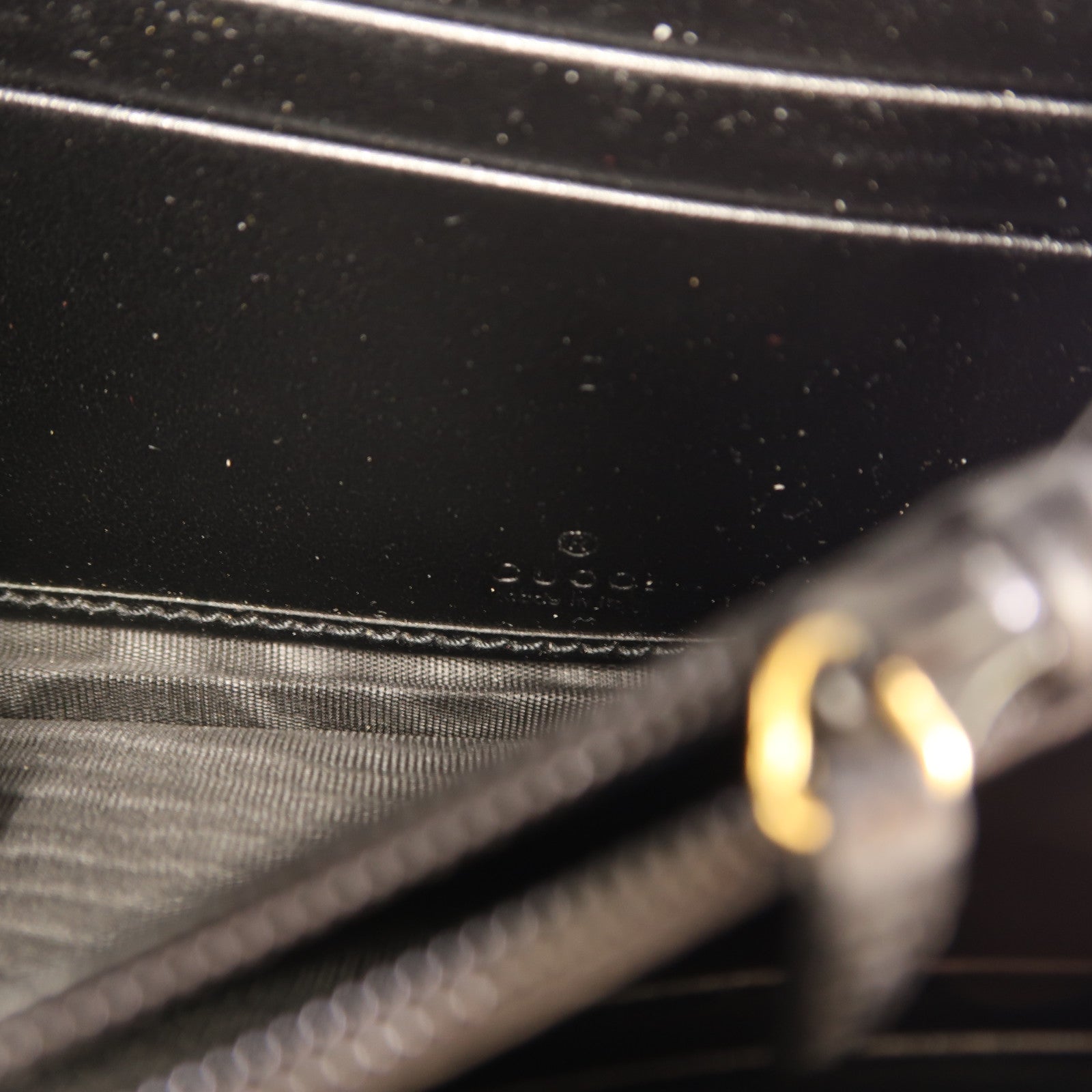 GUCCI 牛皮皮革Long Wallet金扣錢包