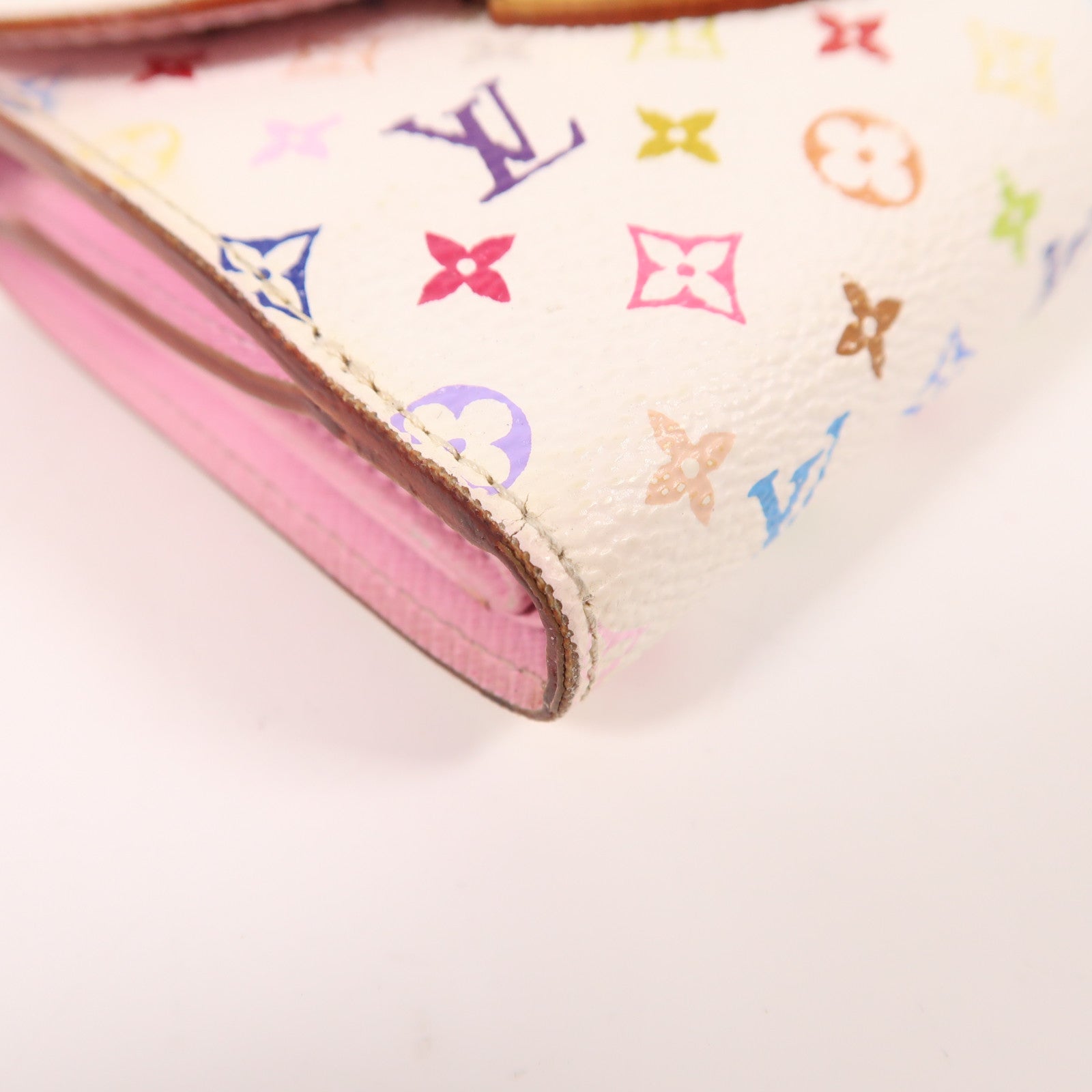 LOUIS VUITTON Monogram Multicolore Portefeuille Koala Wallet金扣錢包白色