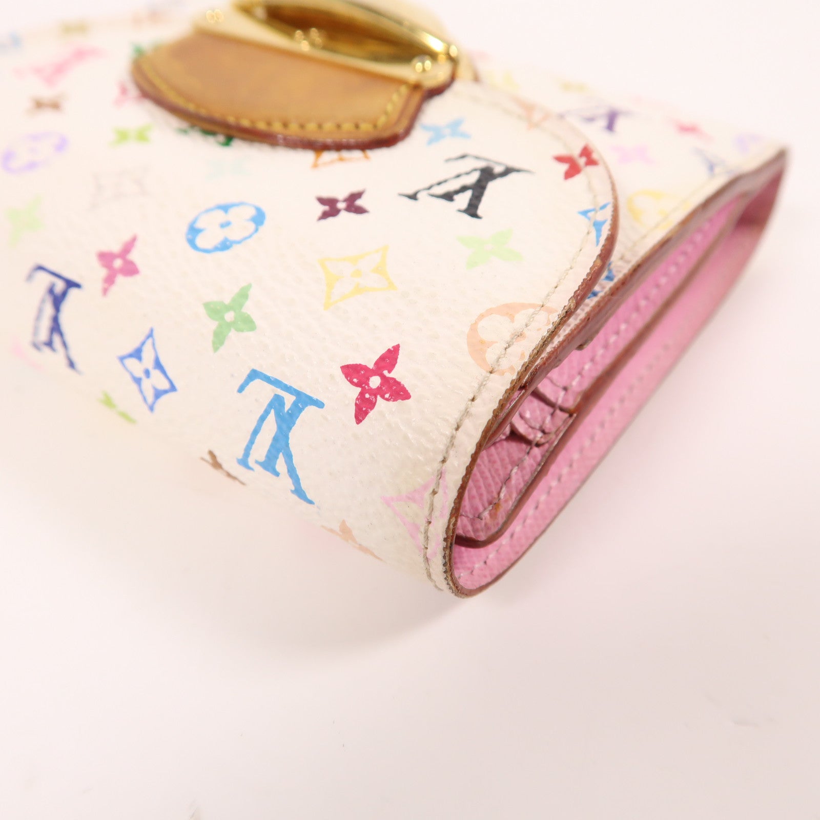 LOUIS VUITTON Monogram Multicolore Portefeuille Koala Wallet金扣錢包白色