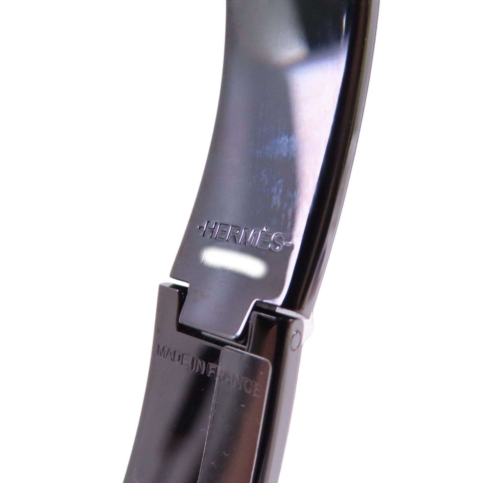 HERMES 金屬/琺瑯Clic HH So Black Bracelet手鐲