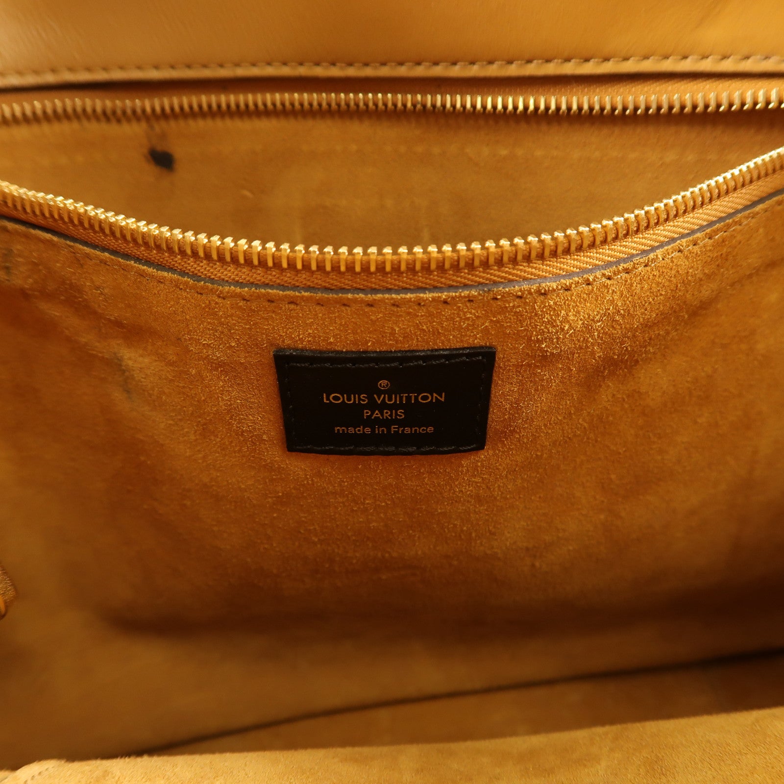 LOUIS VUITTON LV GHW Tote W PM Hand Bag M40941 Calfskin Leather Monogram Yellow