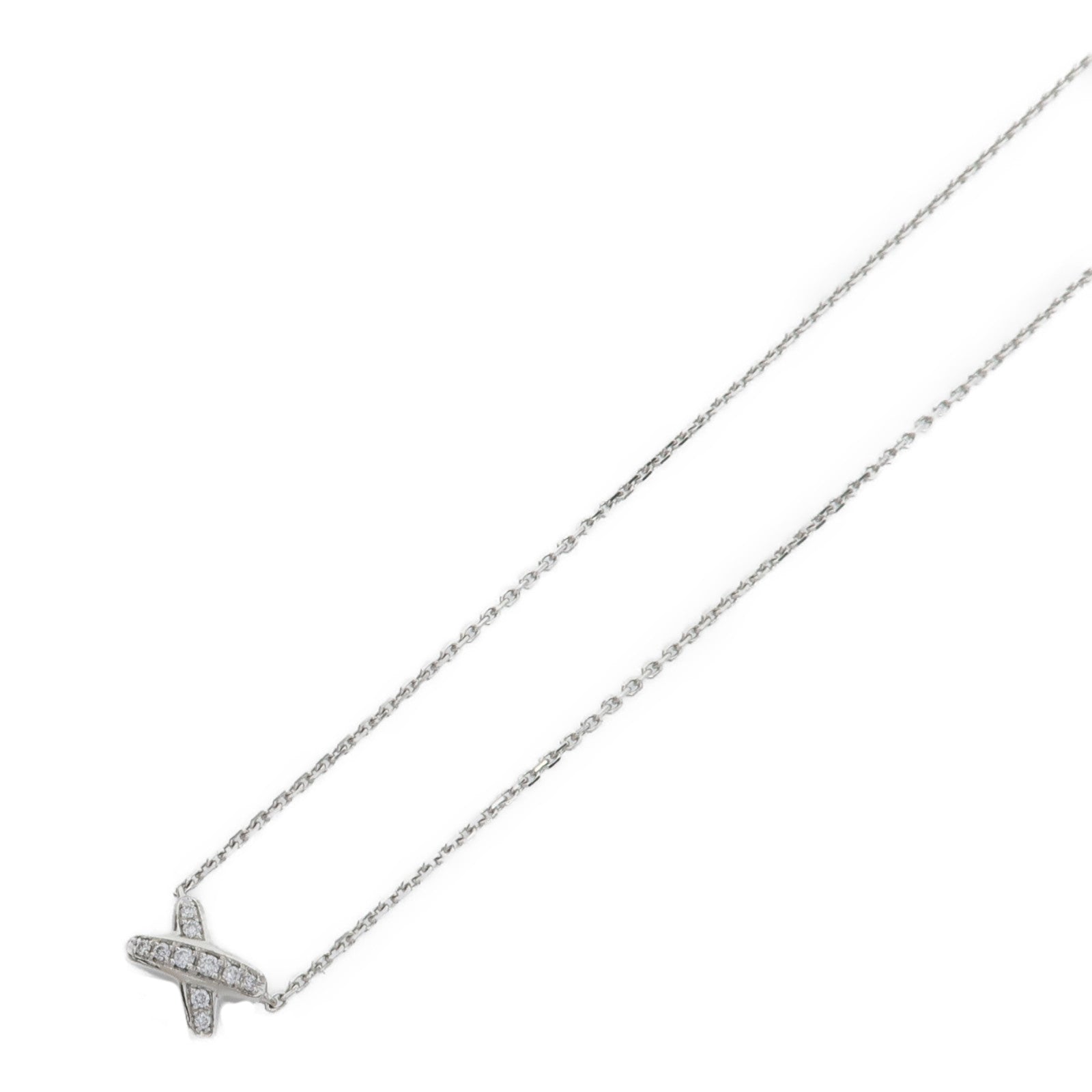 Chaumet 18K白金Diamond Jeux De Liens鑽石項鍊