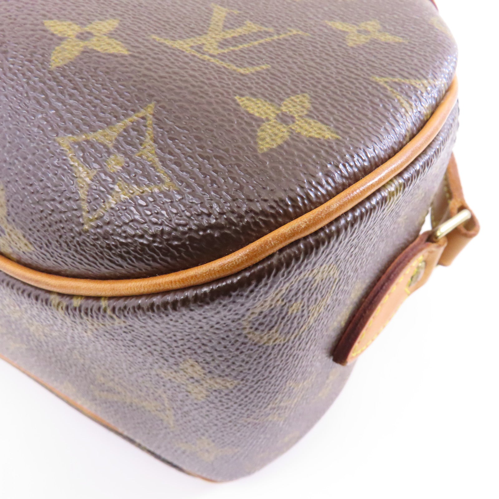 LOUIS VUITTON Monogram Blois Bag金扣肩背袋棕色
