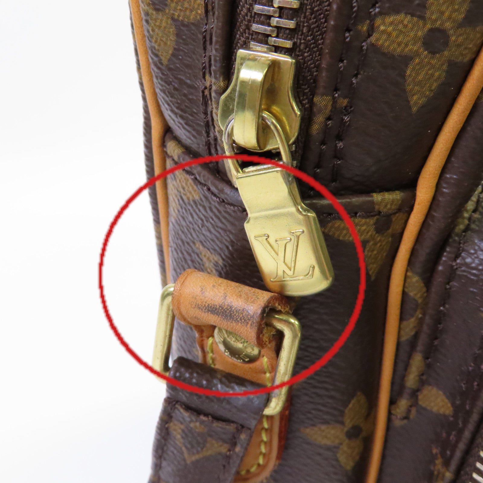 LOUIS VUITTON Monogram Amazon Shoulder Bag金扣肩背袋啡色