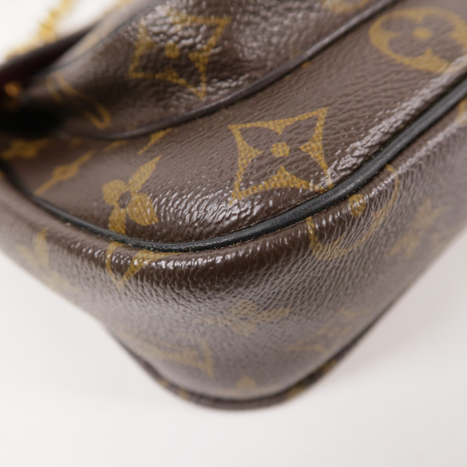 LOUIS VUITTON Monogram Passy金扣肩背袋棕色