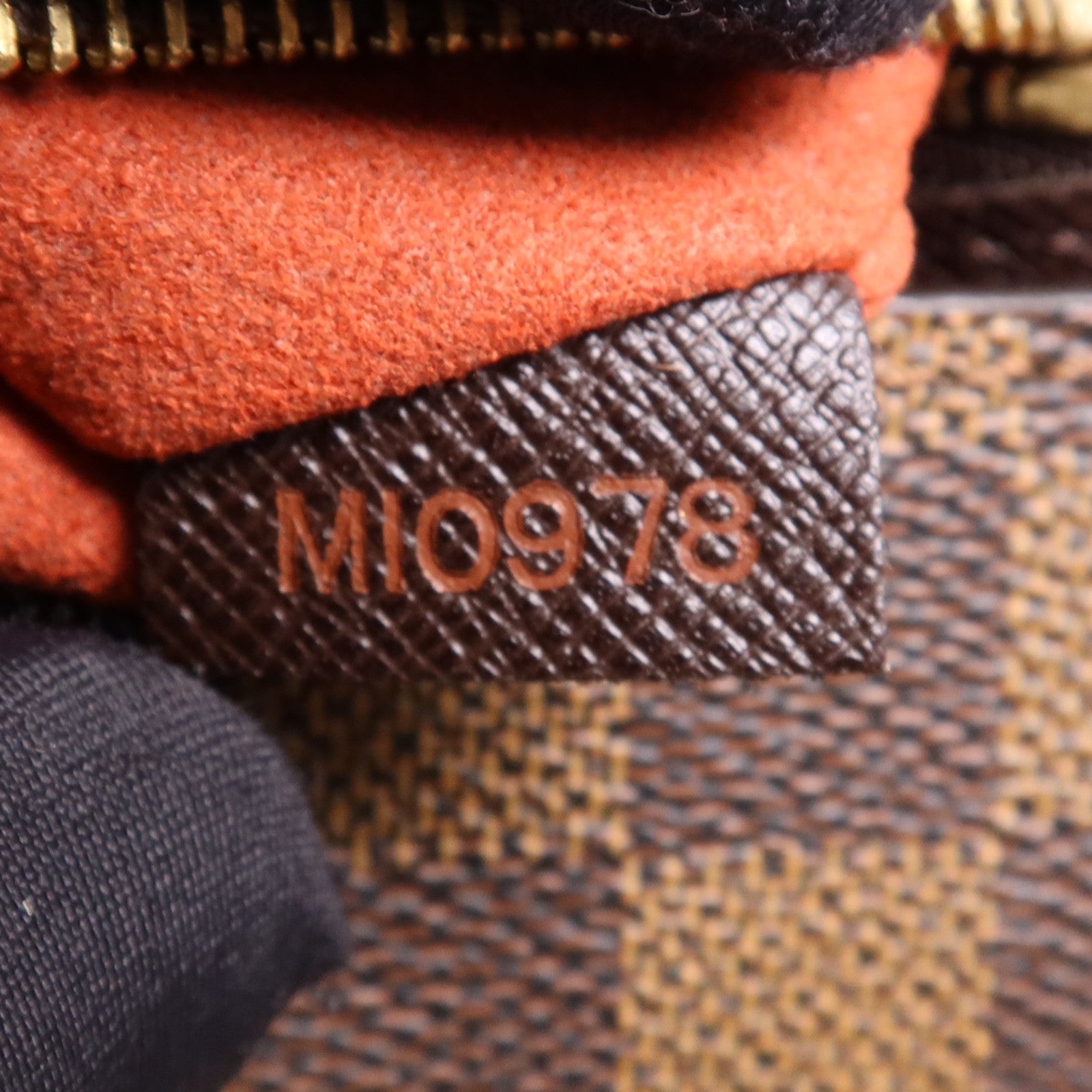 LOUIS VUITTON Damier Venice PM金扣手挽袋