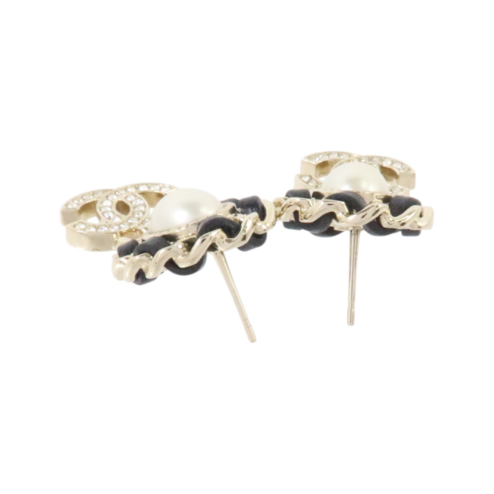 CHANEL 金屬/皮革/PVC Earrings耳環