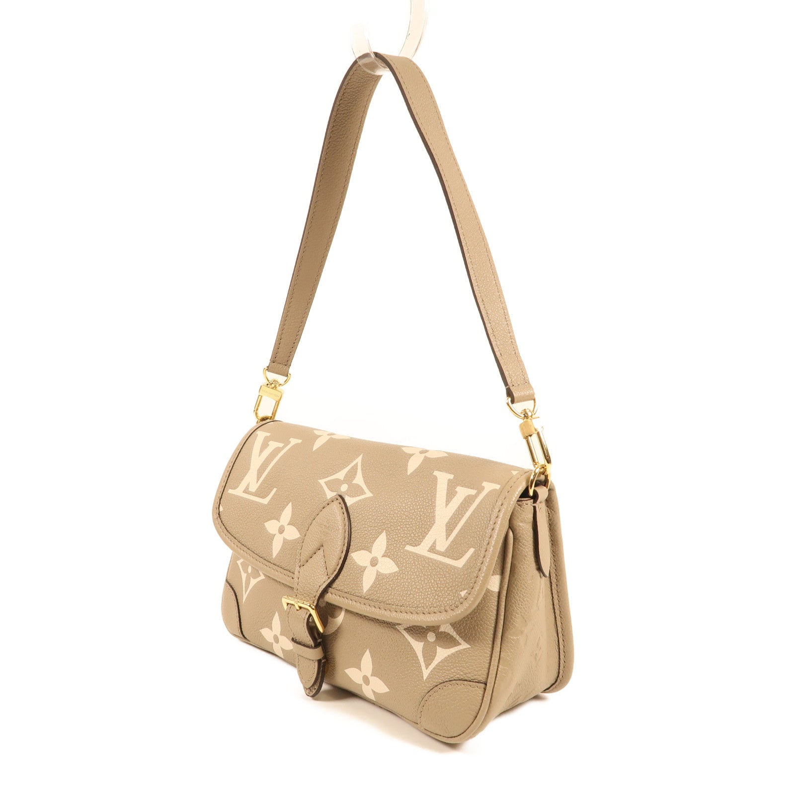 LOUIS VUITTON Monogram Empreinte Diane PM金扣手挽肩背兩用袋
