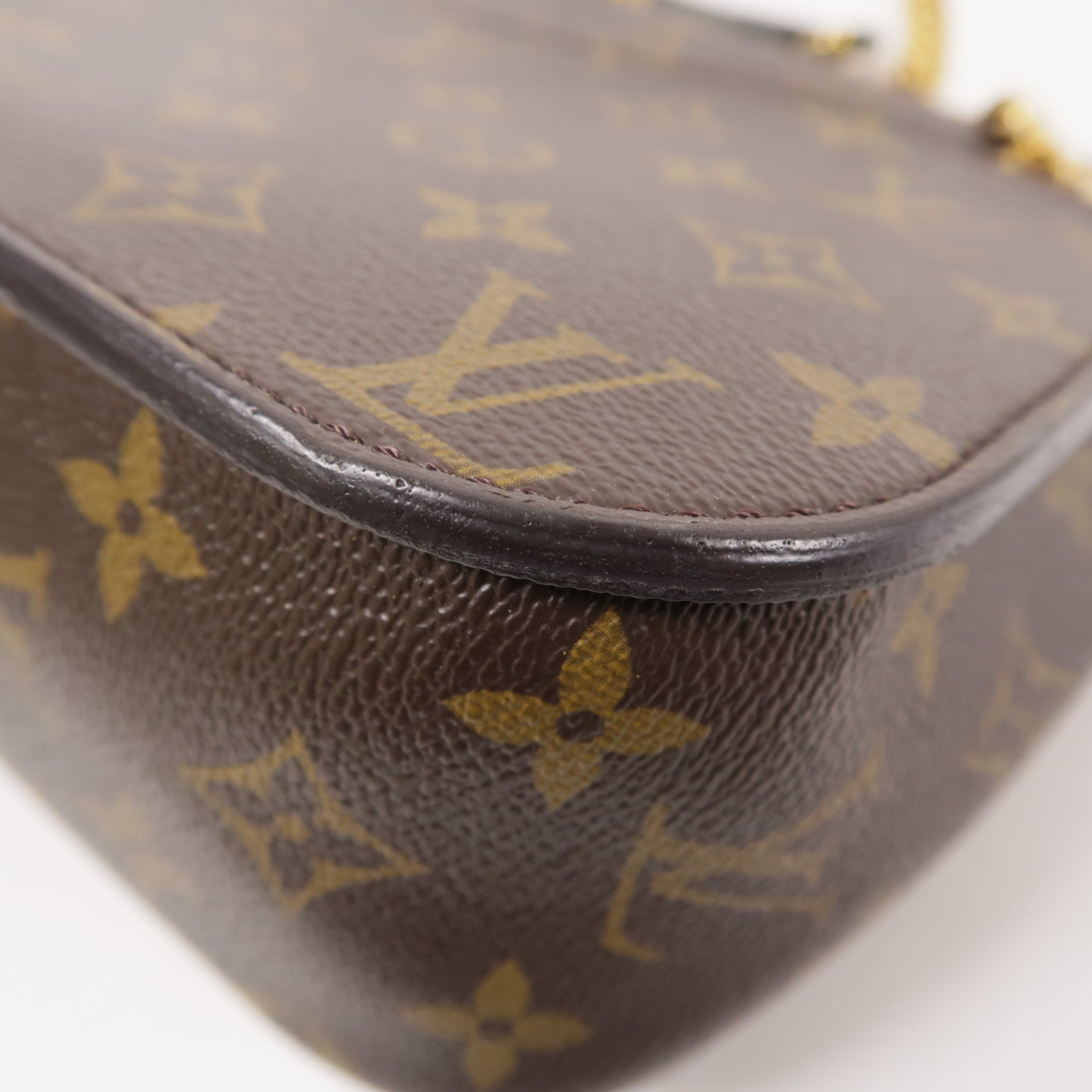 LOUIS VUITTON Monogram Passy金扣肩背袋棕色