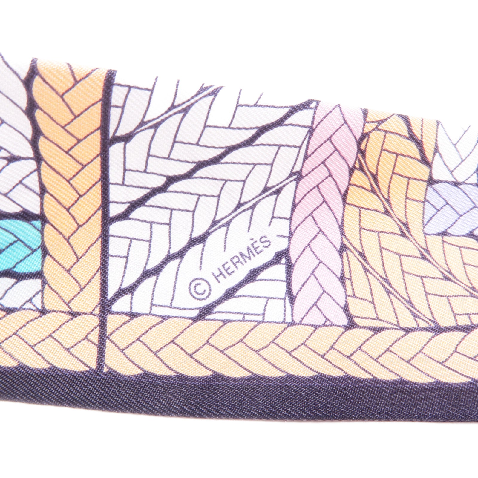 HERMES 絲質Twilly絲巾