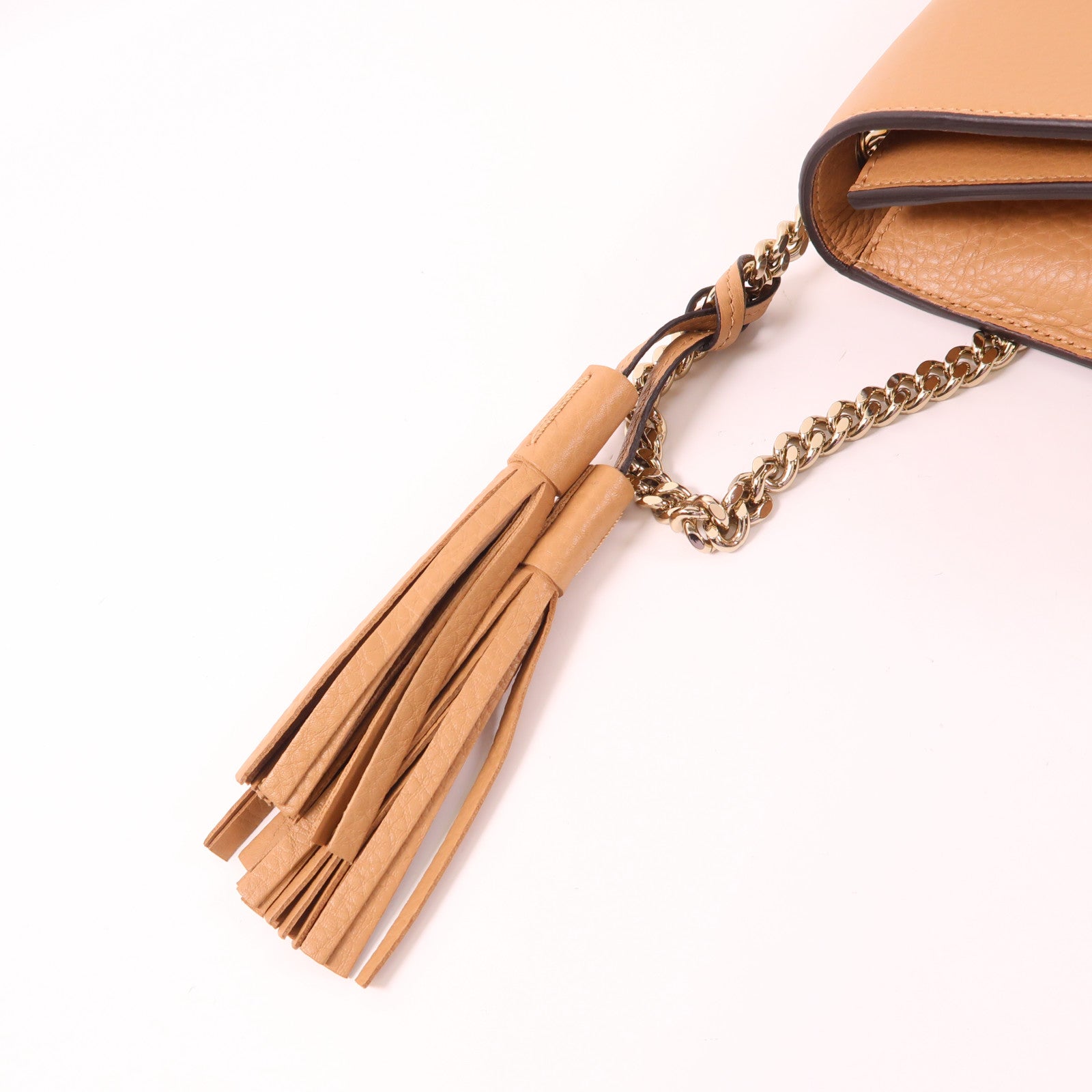 GUCCI 牛皮皮革Shoulder Bag金扣鏈帶肩背袋