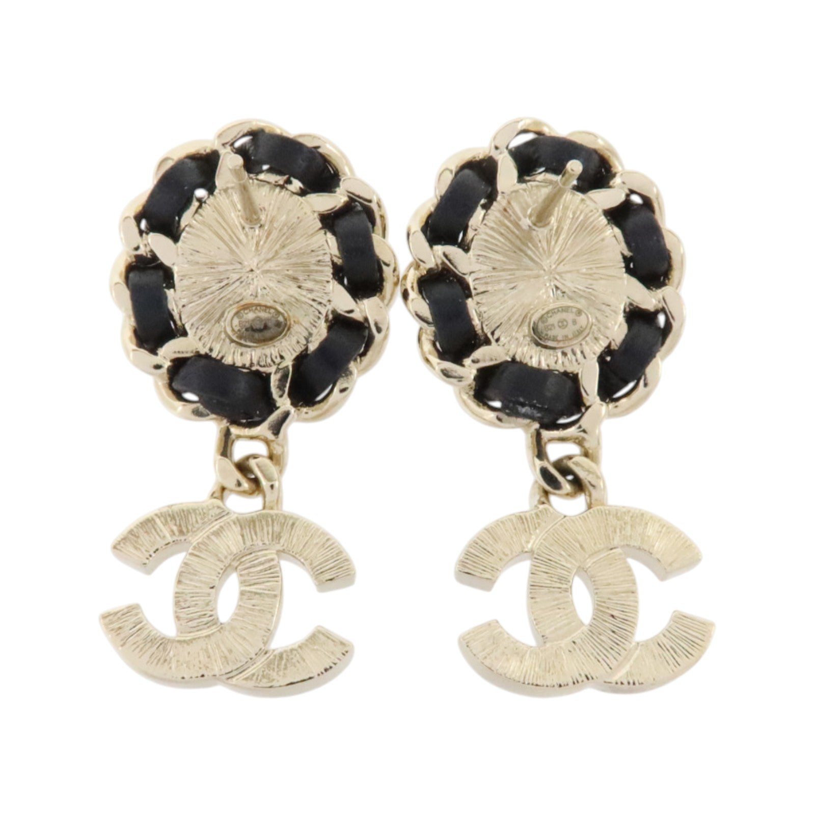 CHANEL 金屬/皮革/PVC Earrings耳環