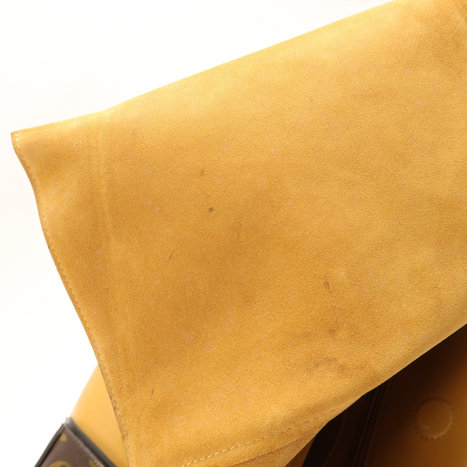 LOUIS VUITTON LV GHW Tote W PM Hand Bag M40941 Calfskin Leather Monogram Yellow