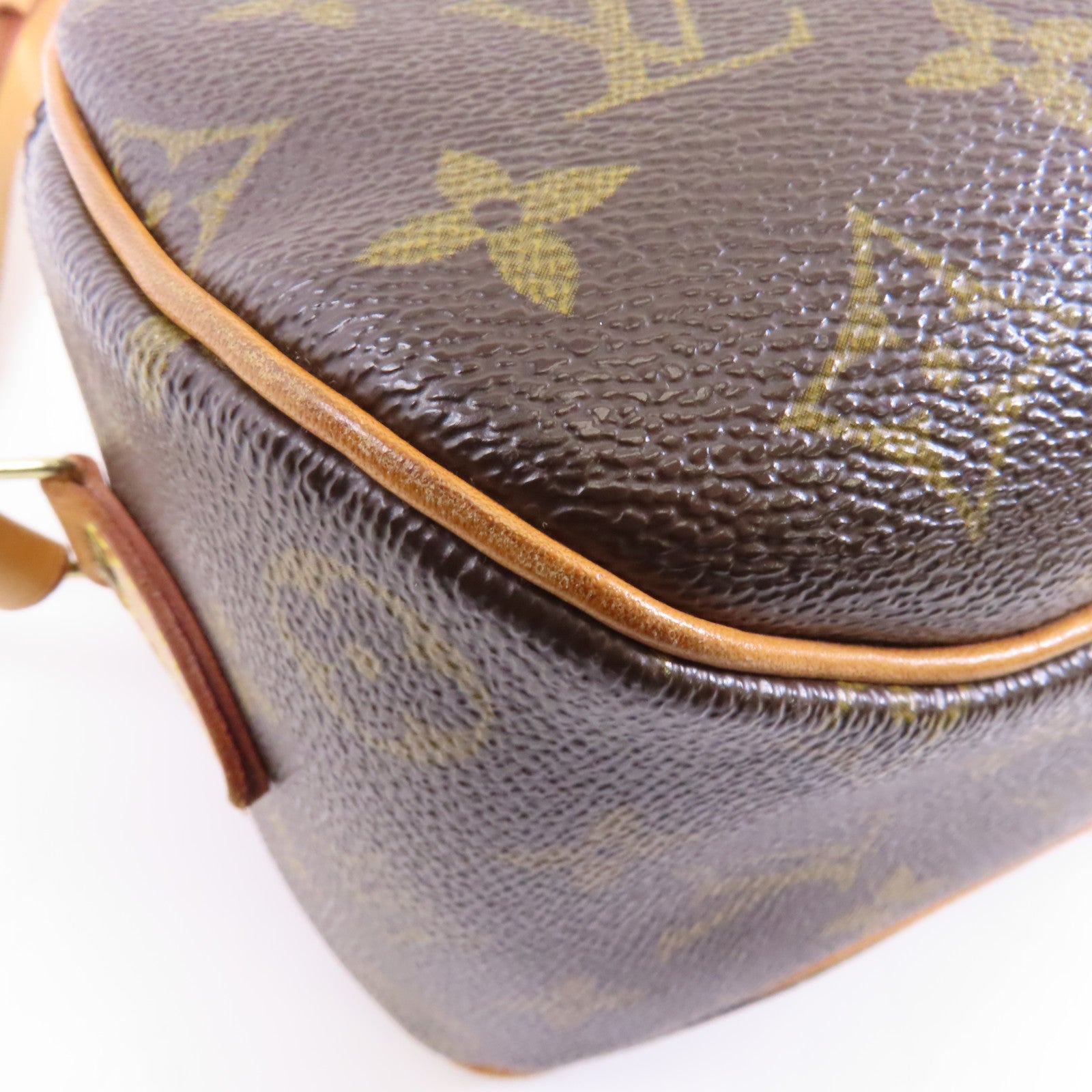 LOUIS VUITTON Monogram Blois Bag金扣肩背袋棕色