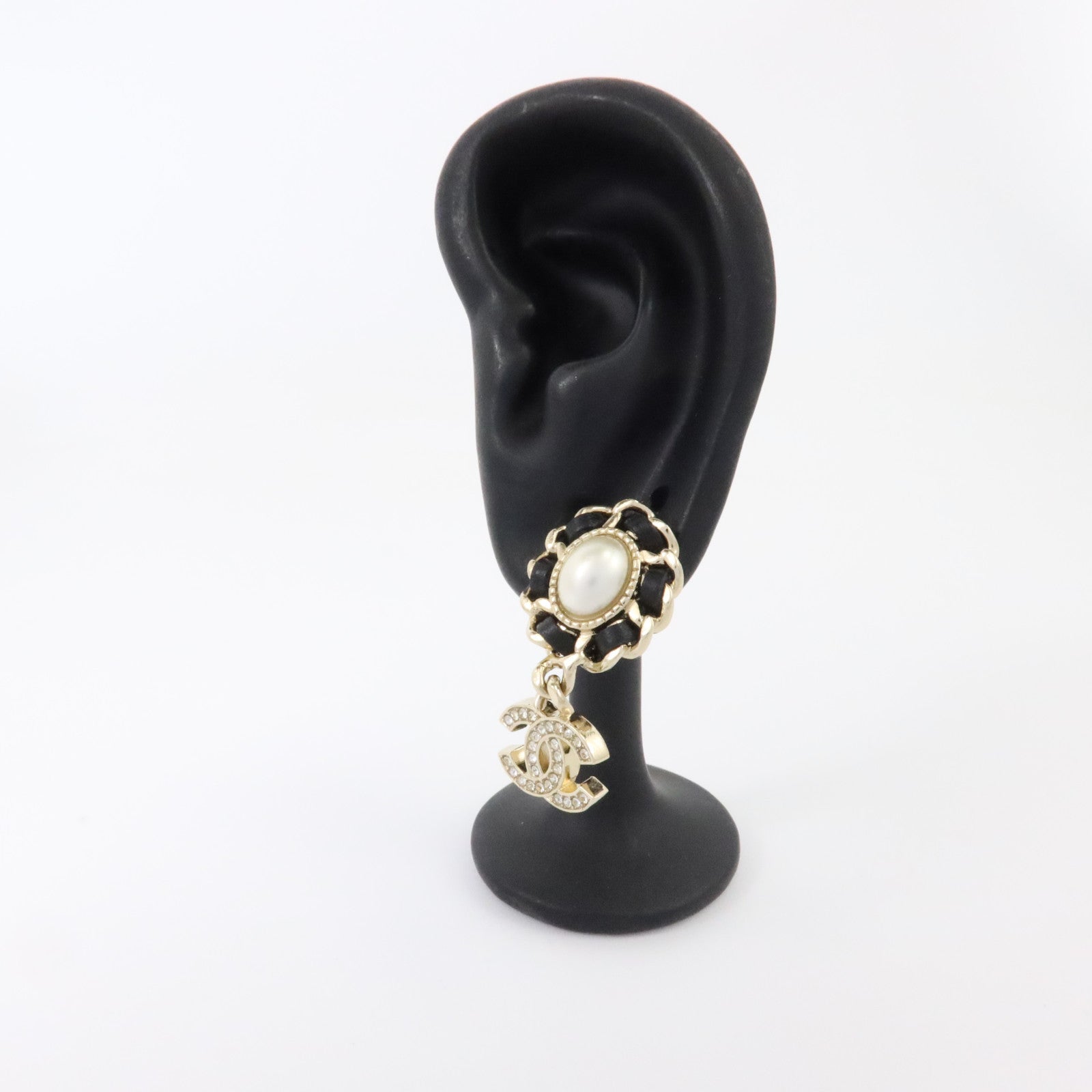 CHANEL 金屬/皮革/PVC Earrings耳環