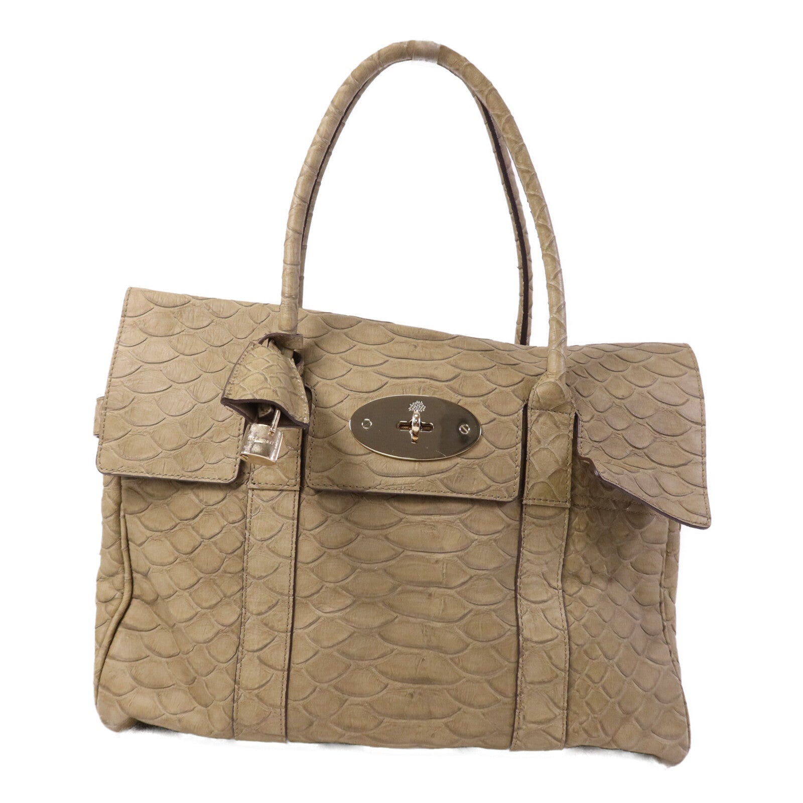 MULBERRY 牛皮皮革Bayswater金扣手挽袋