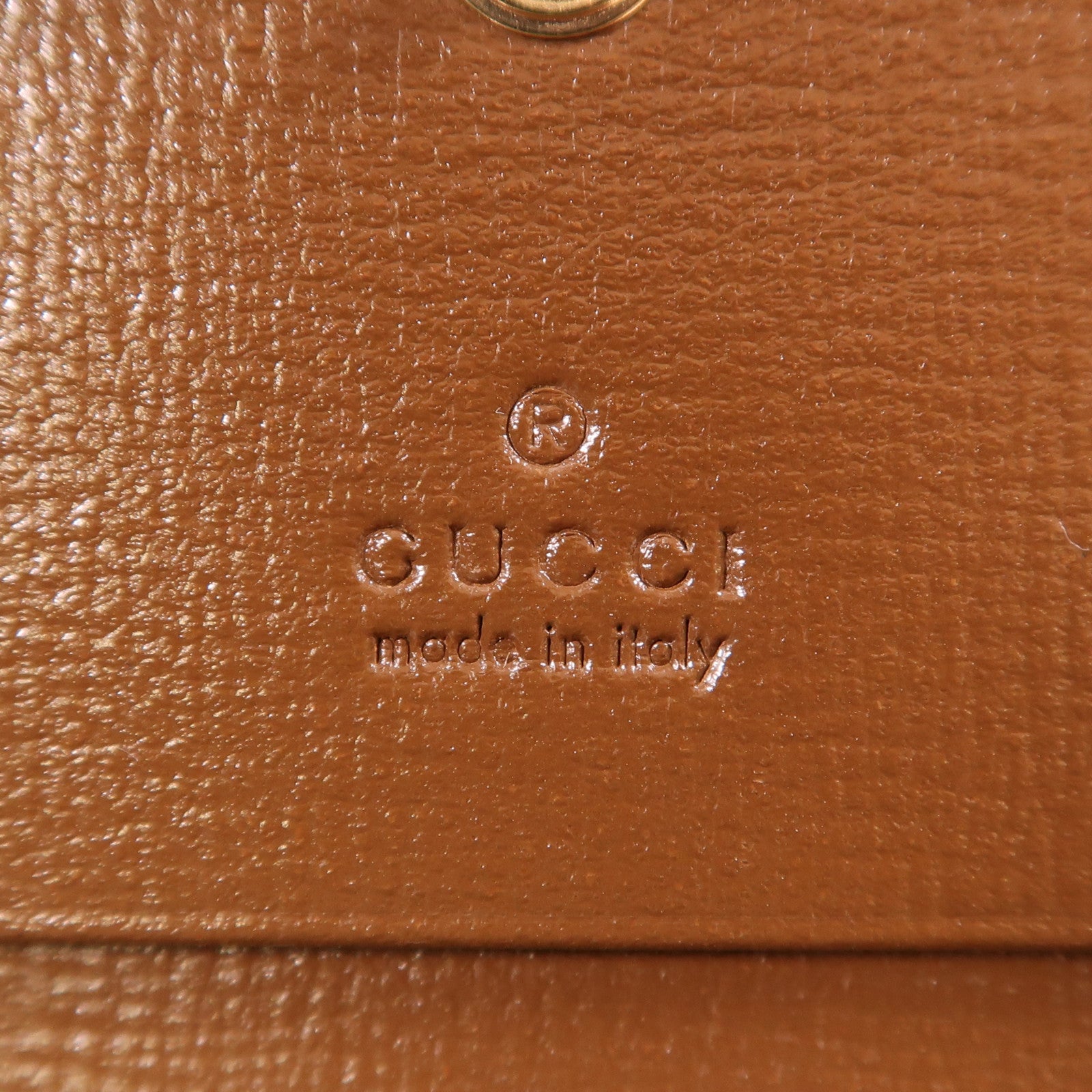 GUCCI 塗層帆布Horsebit 1955 Wallet金扣錢包