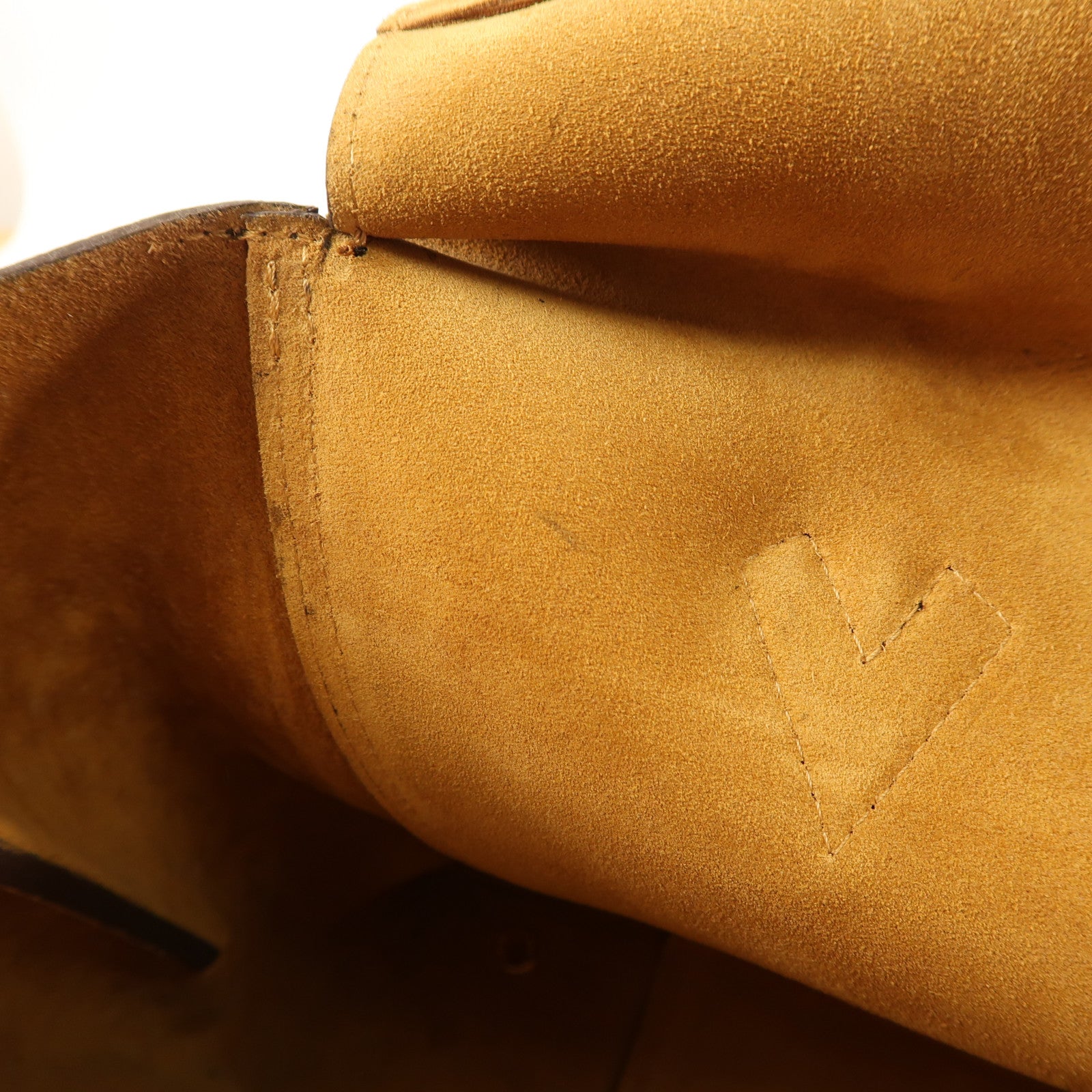 LOUIS VUITTON LV GHW Tote W PM Hand Bag M40941 Calfskin Leather Monogram Yellow