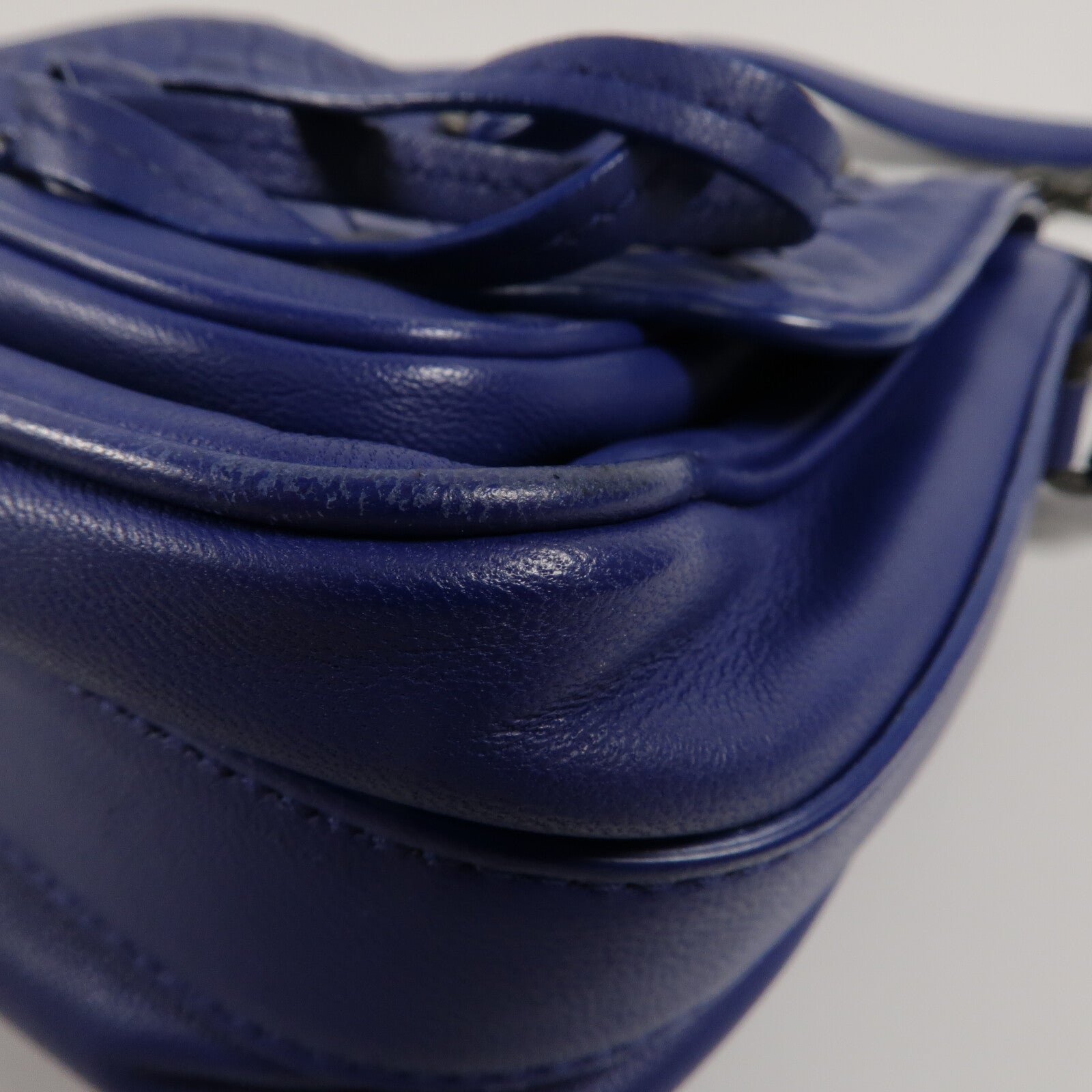 BOTTEGA VENETA 羊皮皮革New Tie Intrecciato Mini Saddle Bag鏈帶肩背袋