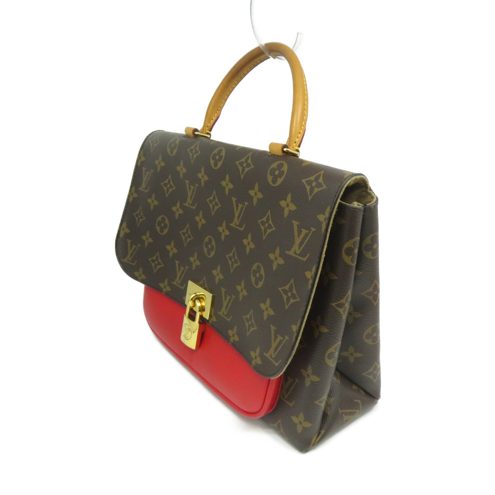 LOUIS VUITTON 【激減優惠】Monogram Marignan金扣手挽肩背兩用袋棕色
