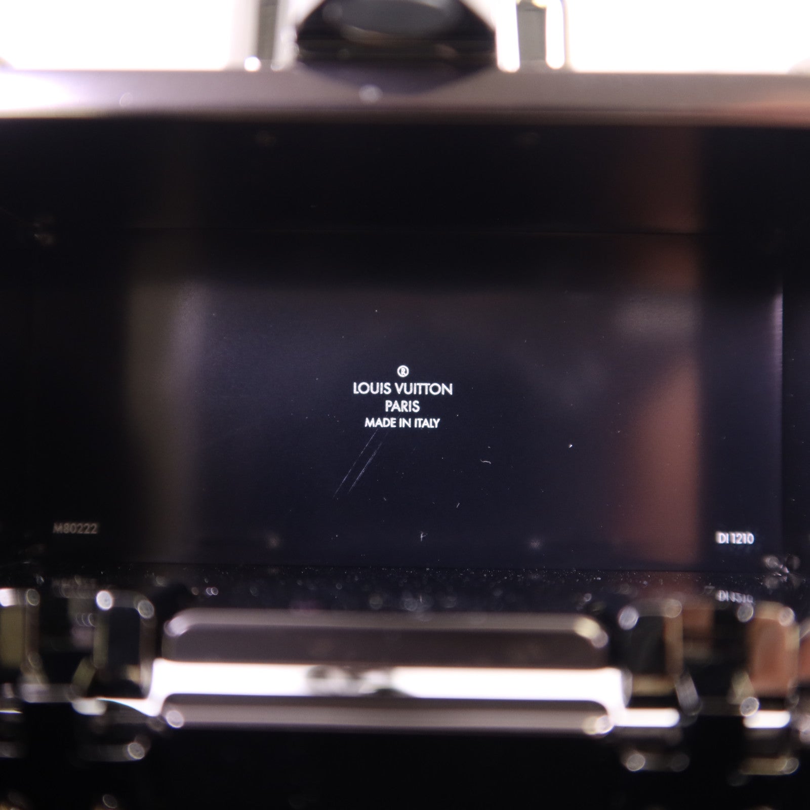 LOUIS VUITTON Monogram Eclipse Trunk Box Chain Shoulder鏈帶肩背袋