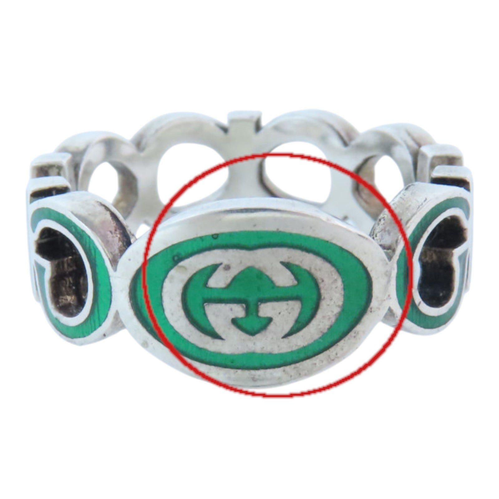 GUCCI 925純銀Silver Ring戒指US#8.5