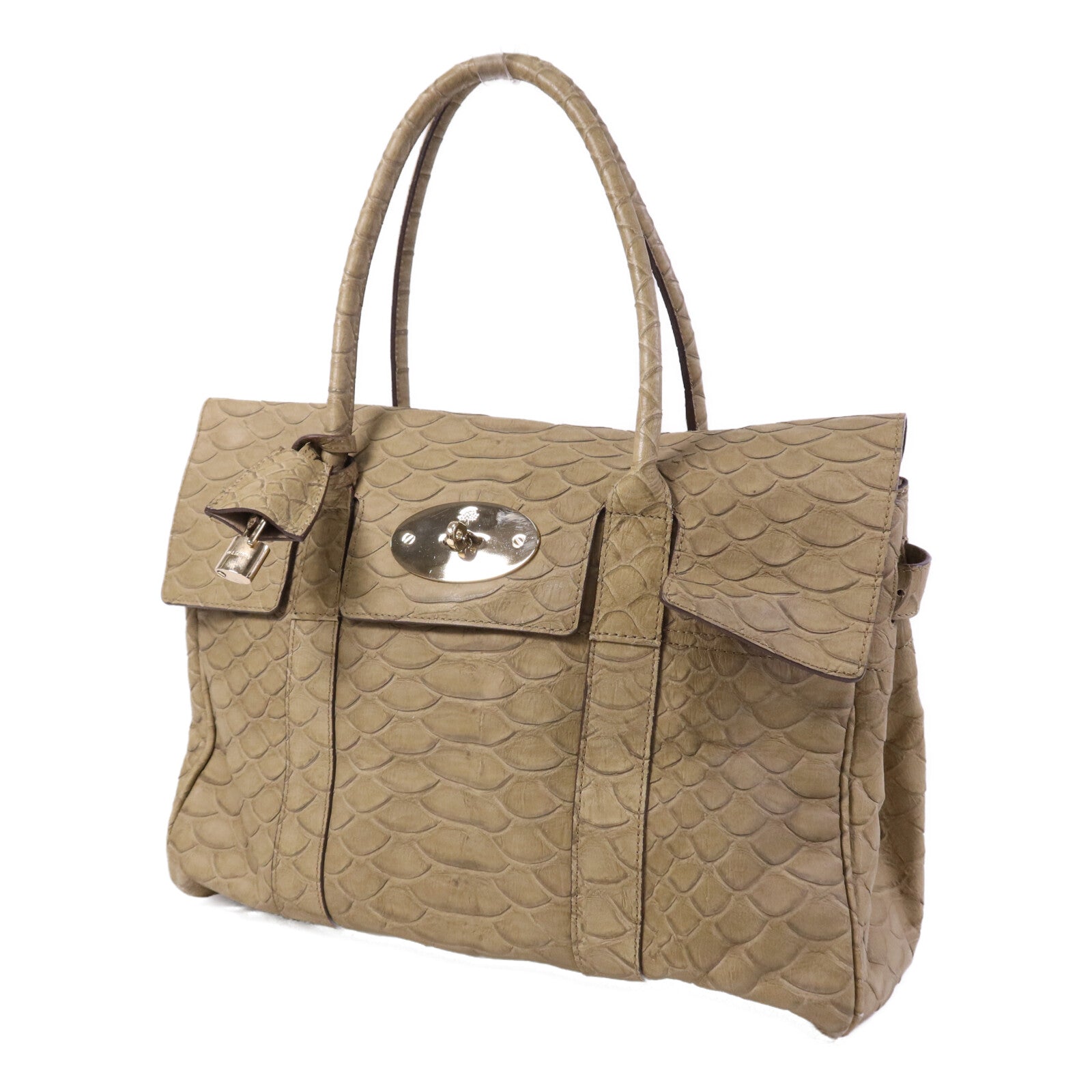 MULBERRY 牛皮皮革Bayswater金扣手挽袋
