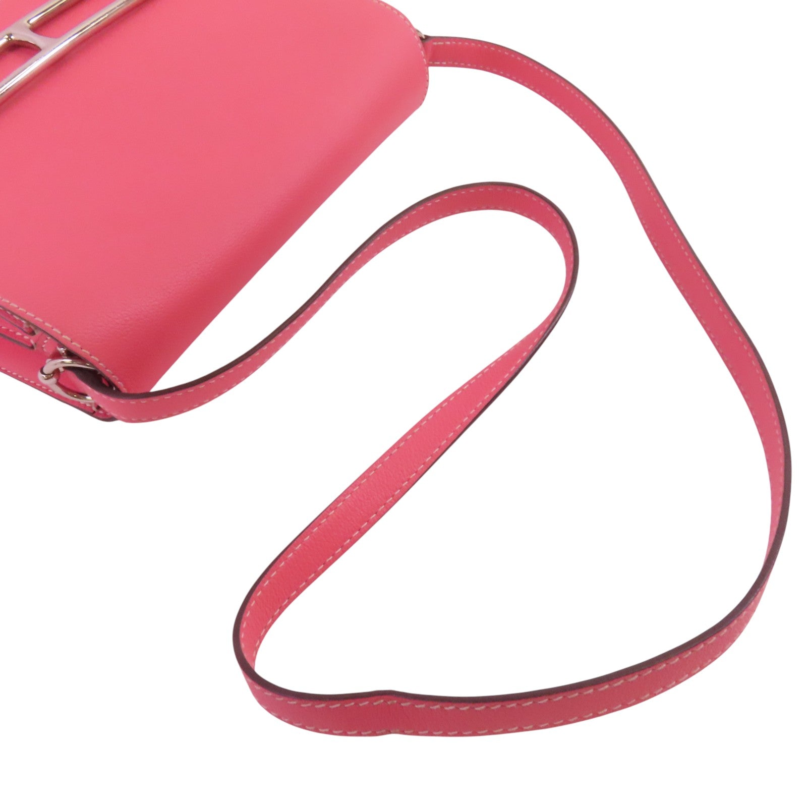 HERMES Evercolor皮革Roulis 23銀扣肩背袋