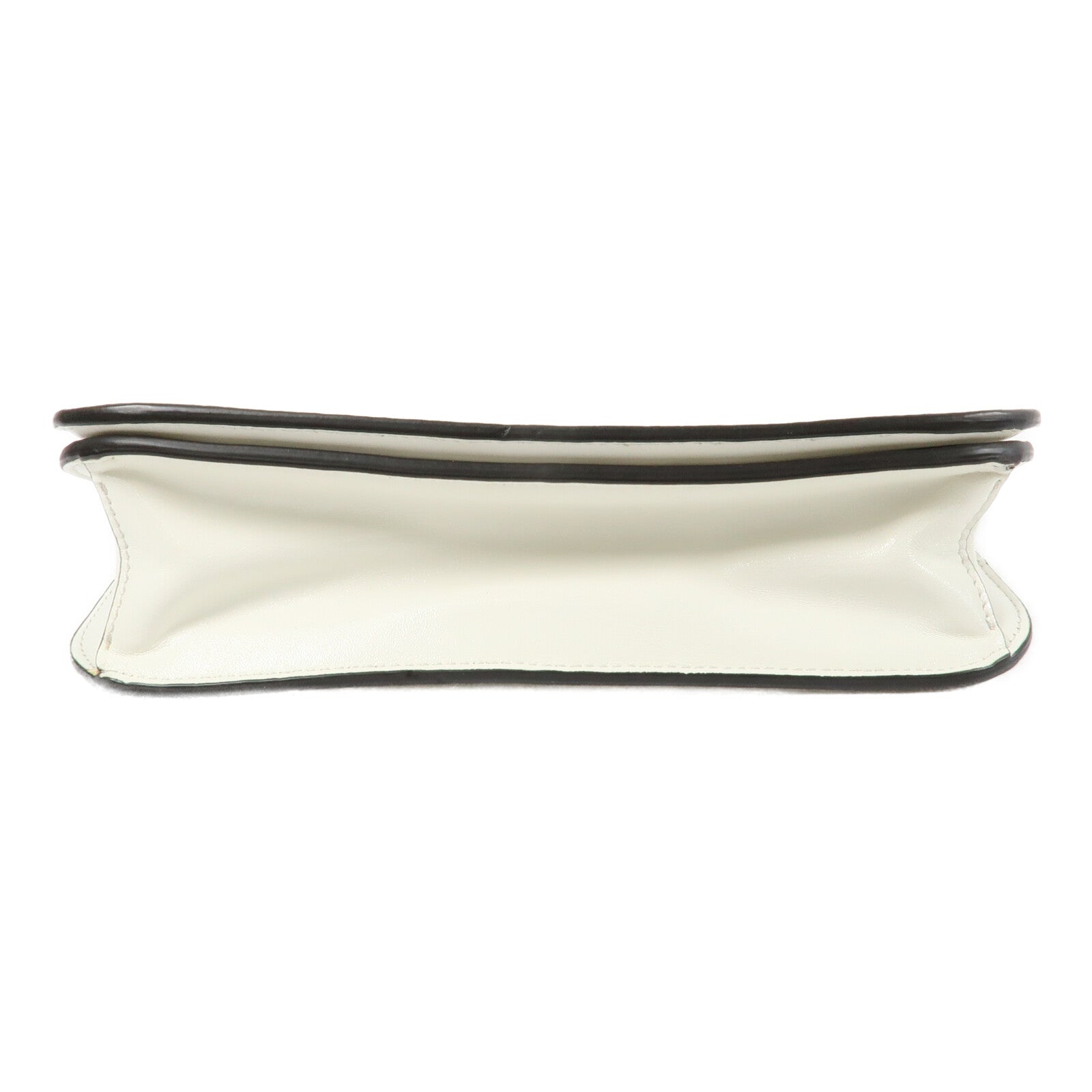 FENDI 牛皮皮革Karligraphy Pocket Shoulder Bag鏈帶肩背袋
