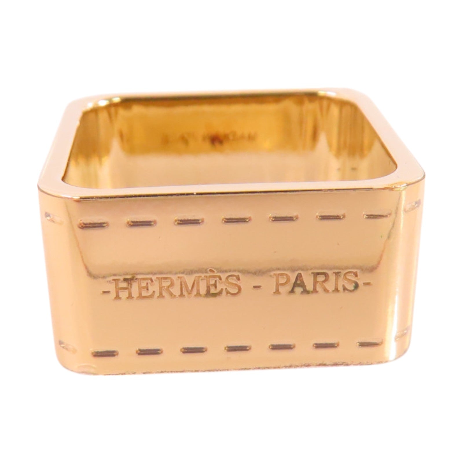 HERMES 【激減優惠】黄銅Bolduc Scarf 90 Ring絲巾扣