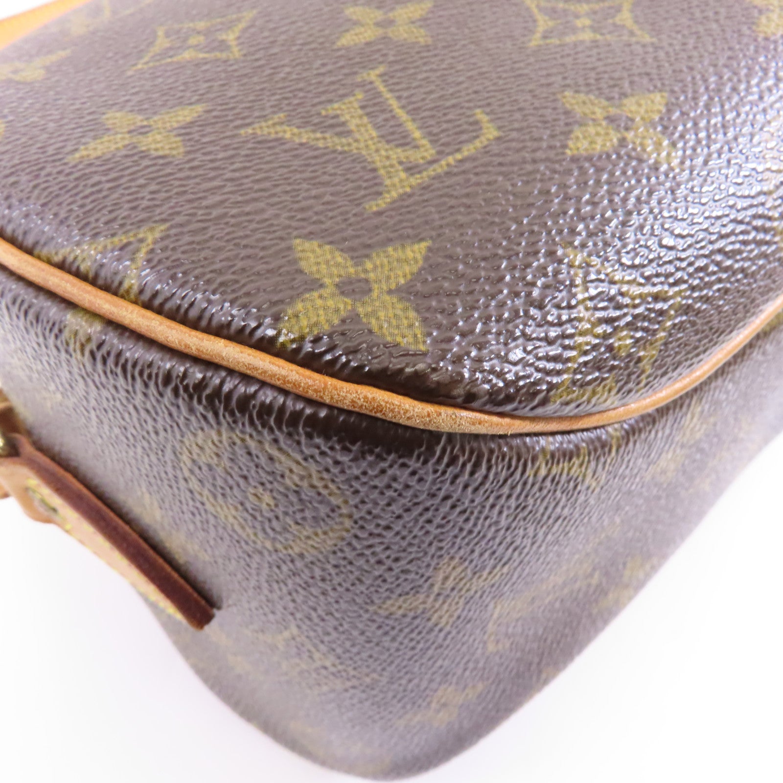 LOUIS VUITTON Monogram Blois Bag金扣肩背袋棕色